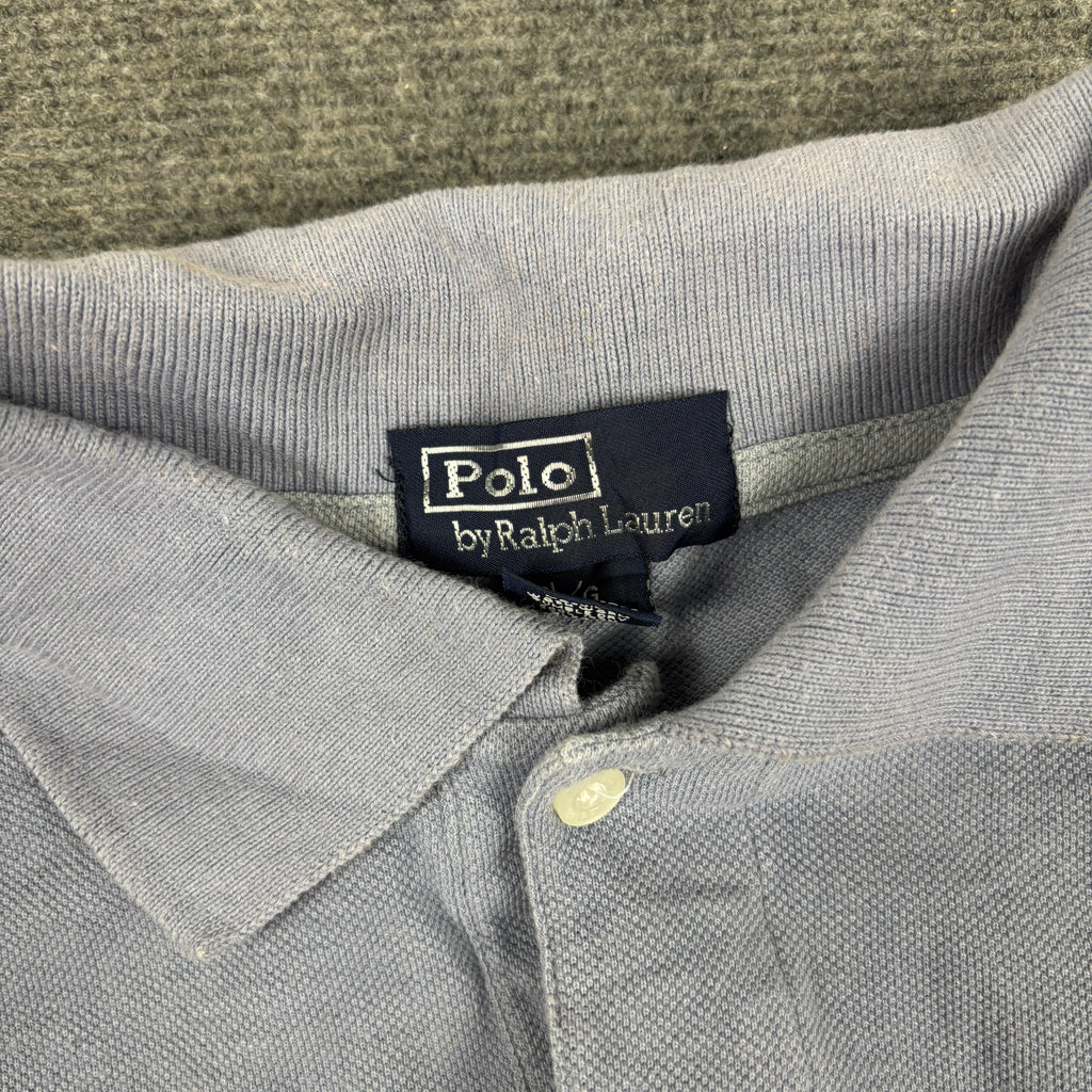 90s Polo Ralph Lauren Polo Shirt Women's L Purple Blue Large Pony