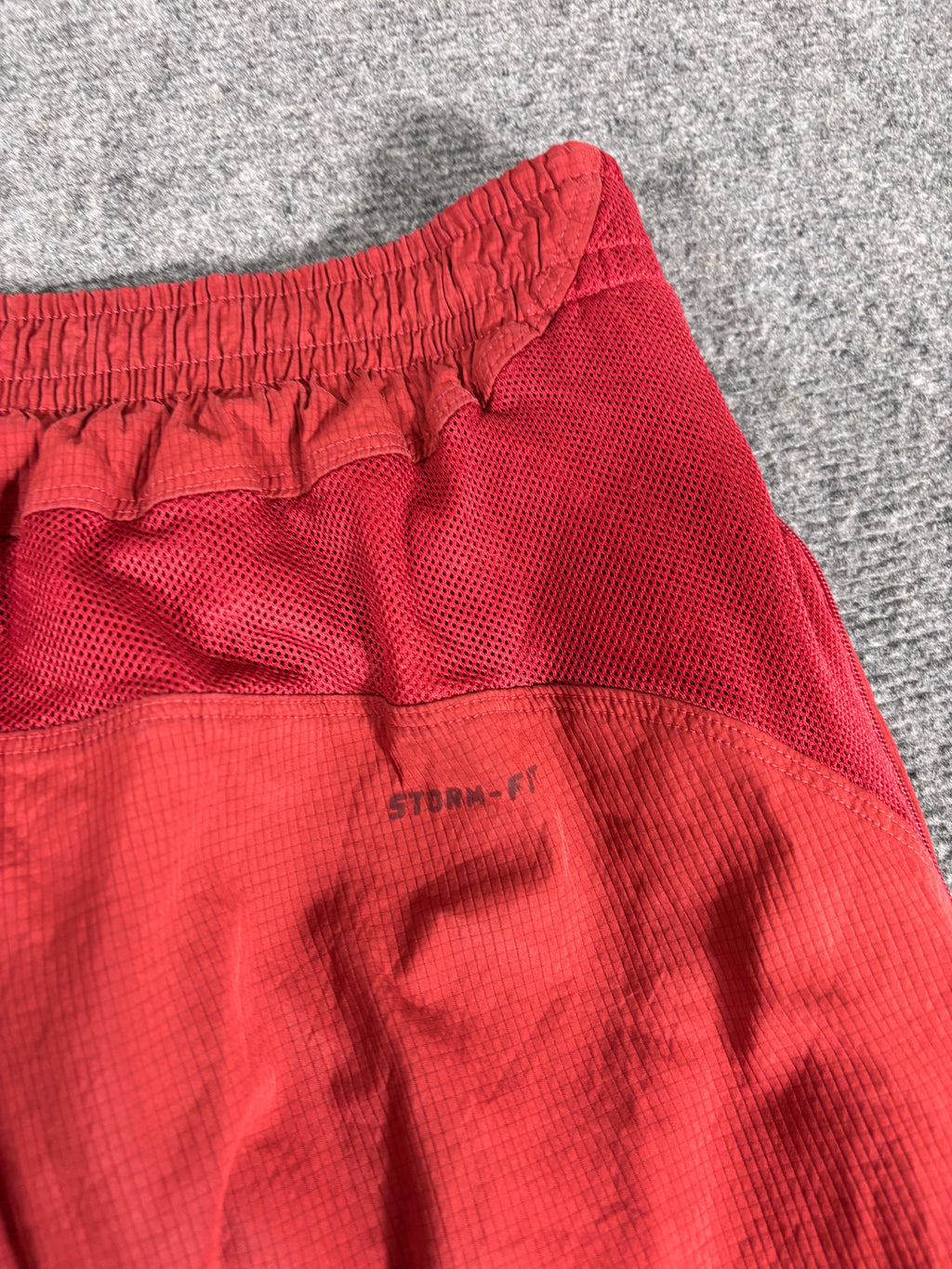 Vintage Y2K Nike Track Pants Size XL Red Yellow Piping Swoosh Wide Leg Bungee Tabs