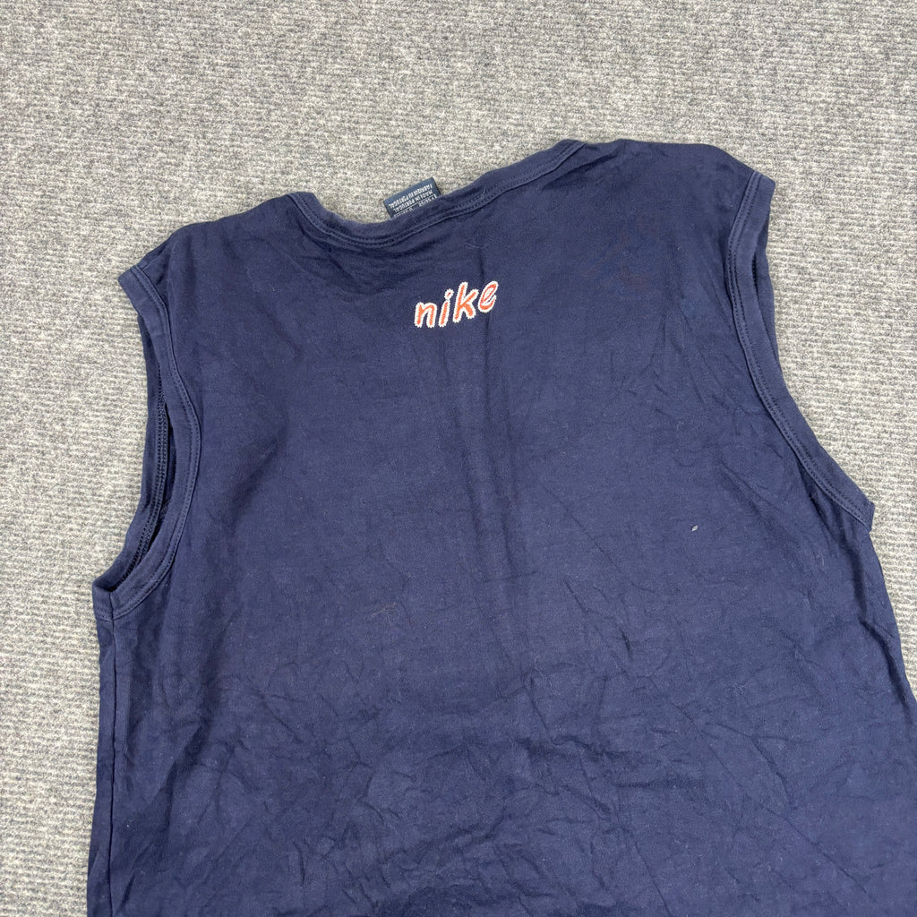 Vintage 00s Nike tank top women's small activewear singlet spell out logo