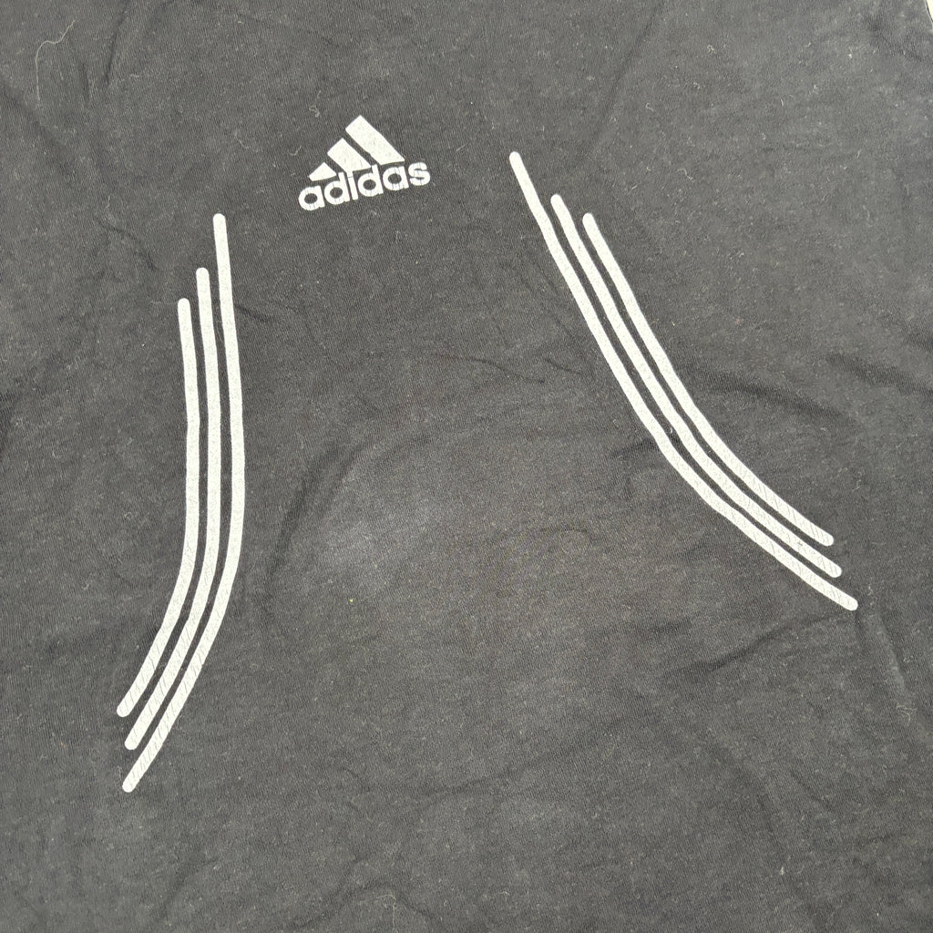 Vintage Adidas Activewear Tank Top Women's Large Black White Y2K Singlet