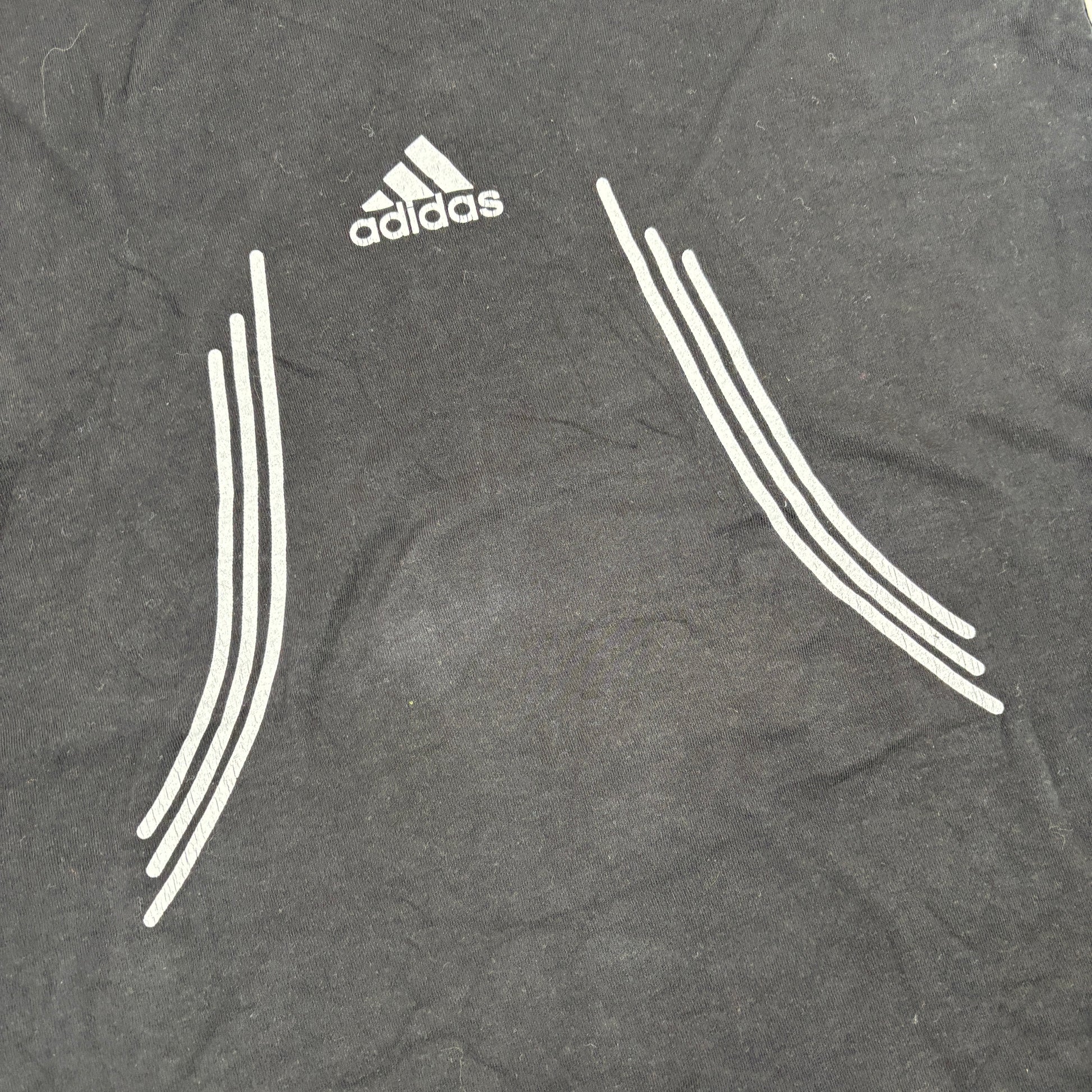 Vintage Adidas Activewear Tank Top Women's Large Black White Y2K Singlet