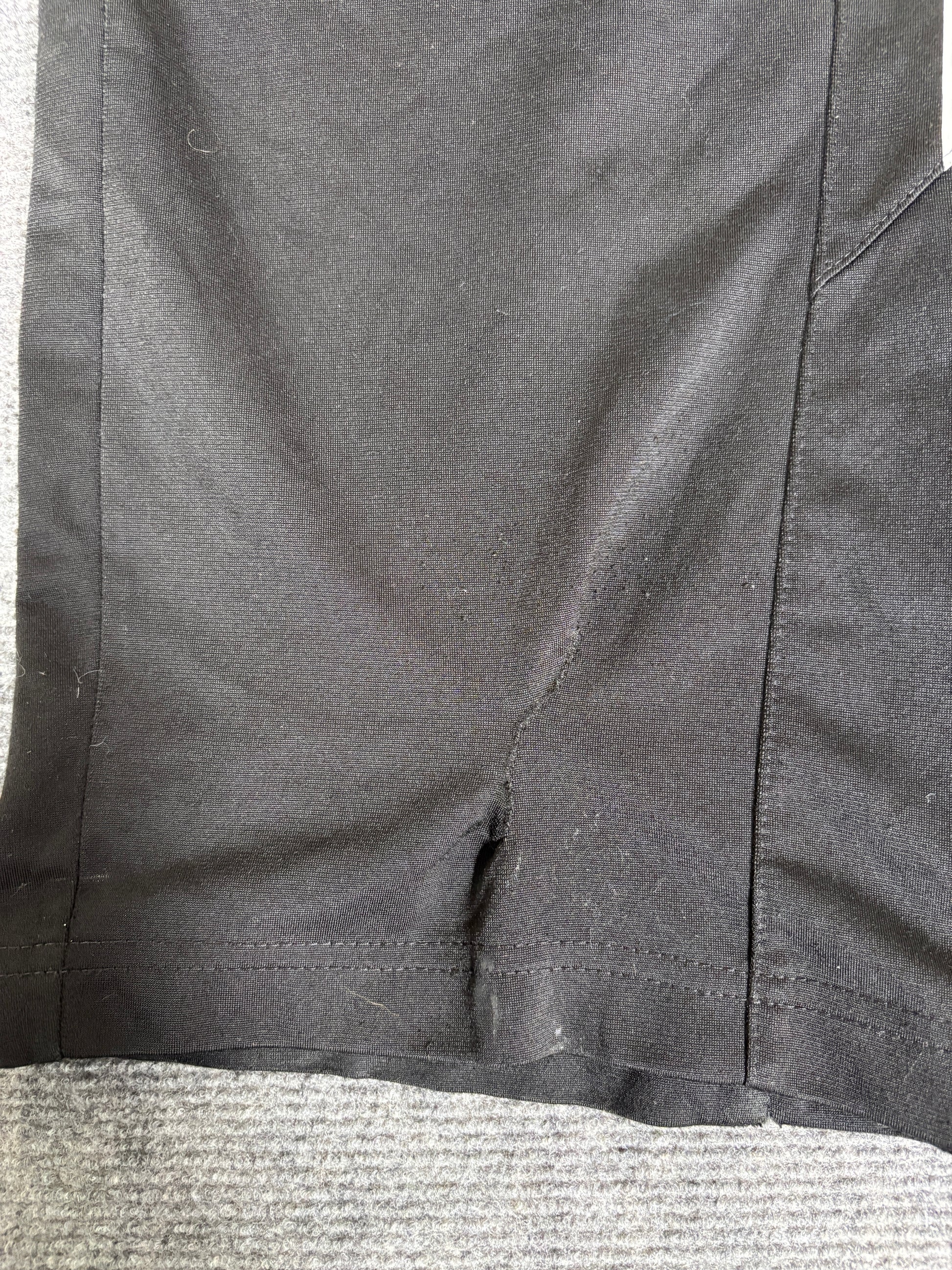 Vintage Y2K Nike Track Pants Womens Size S Black Yellow Cortez Side Stripe Wide Leg