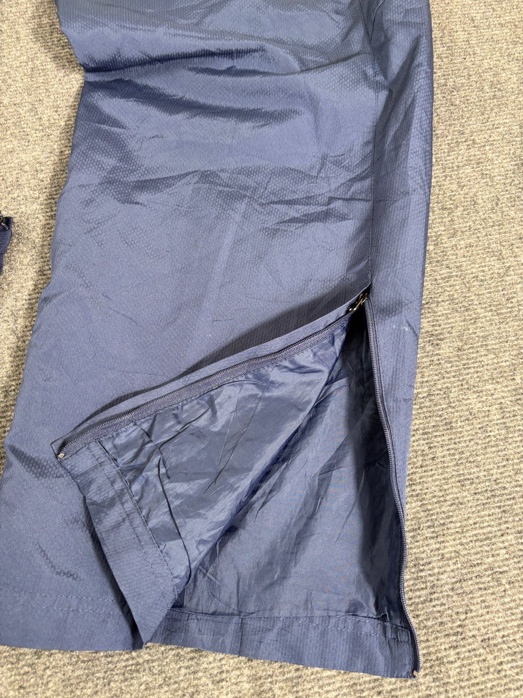 Vintage Y2K Nike Football Track Pants Size XL Blue Badge Logo Wide Leg Windbreakers