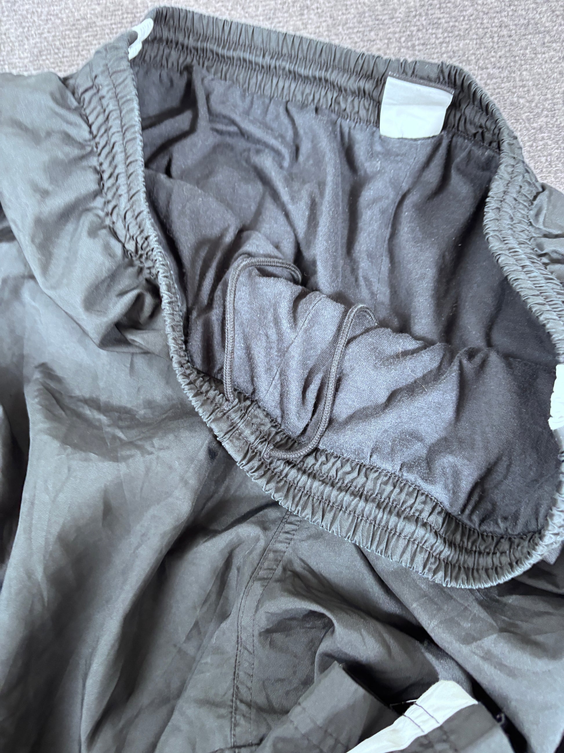 Vintage Y2K Nike Track Pants Size XL Black White Wide Leg Classic Windbreakers