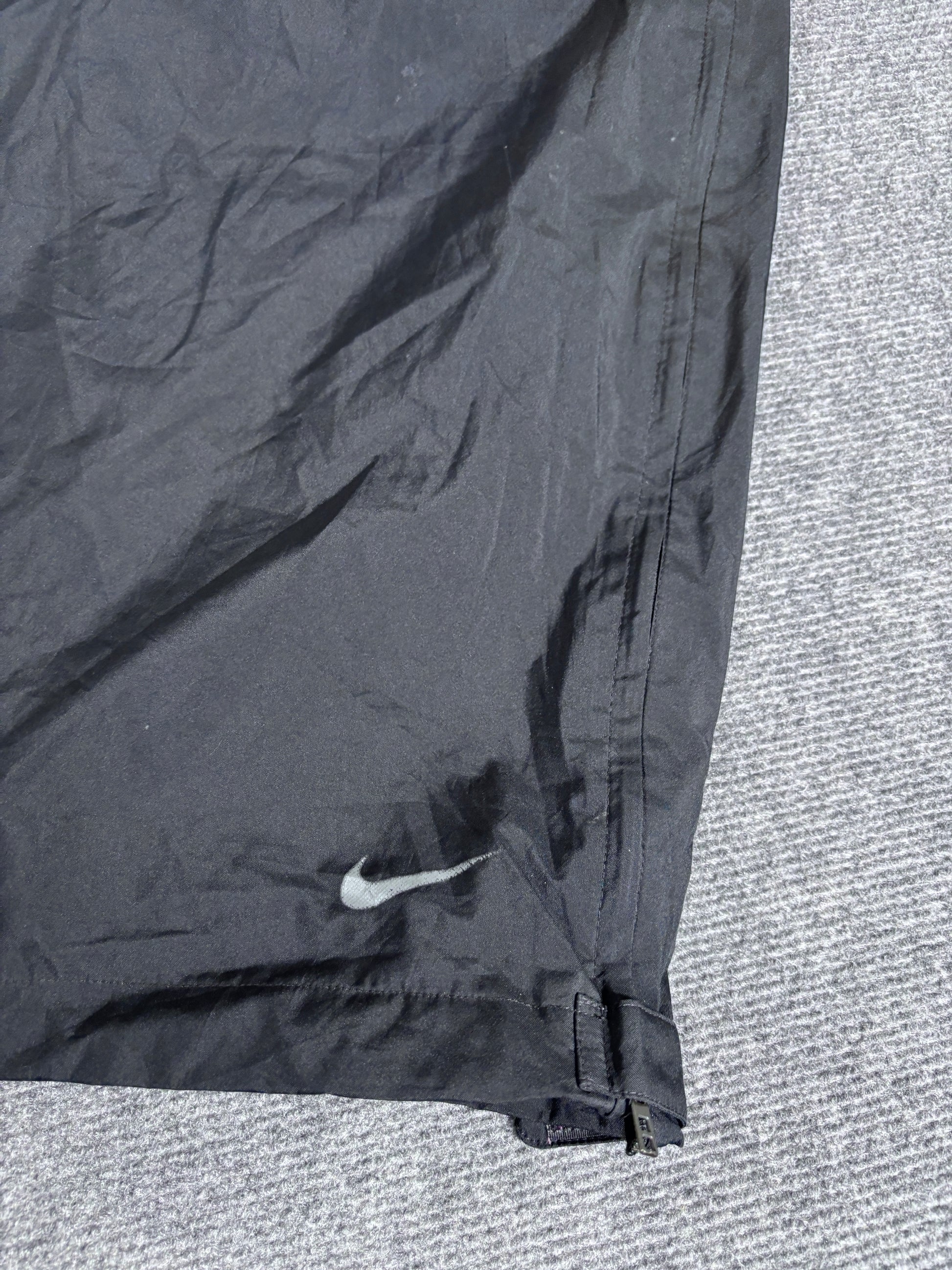 Vintage Y2K Nike Golf Track Pants Size XL Black White Ankle Swoosh Baggy Classic