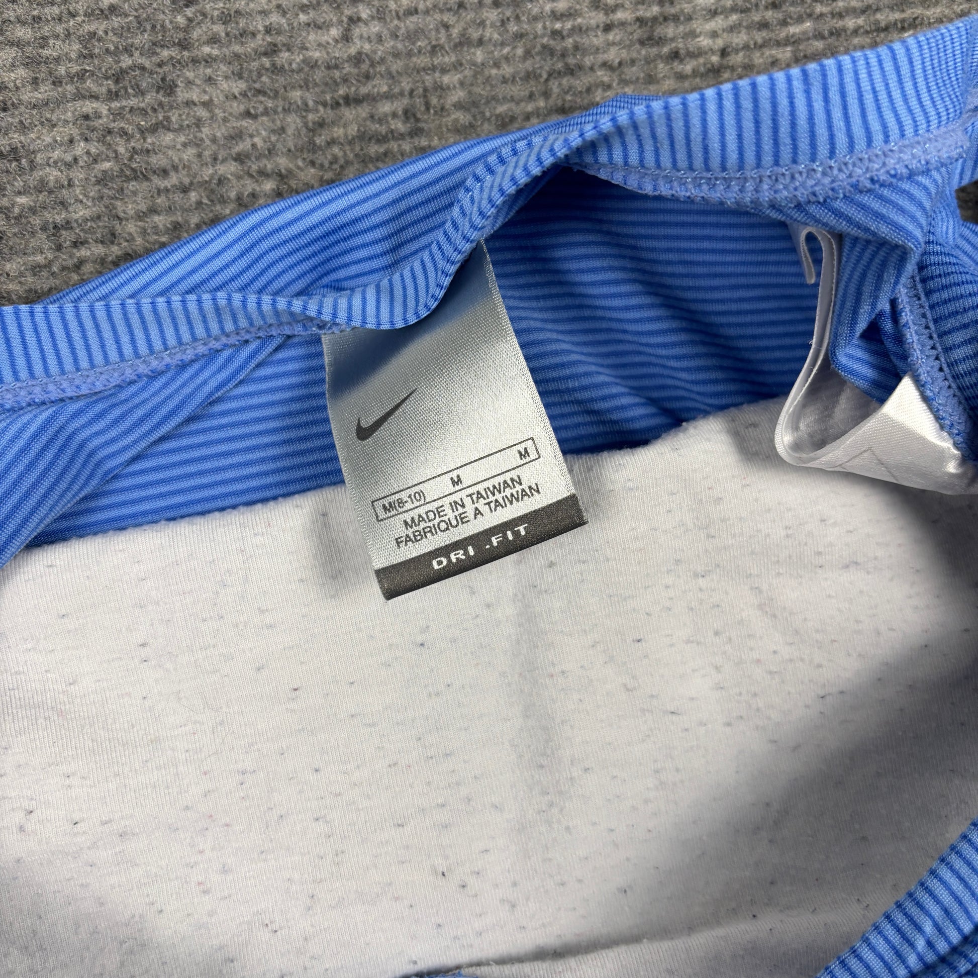 Vintage Nike Dri-fit Crop Top Blue Women's Medium Blue 2000s Activewear
