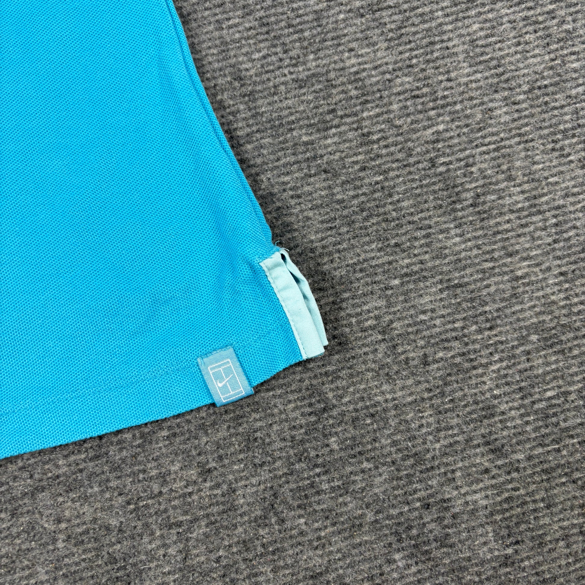 Vintage Nike Court Top Women's Small Blue White Y2K Tennis Activewear