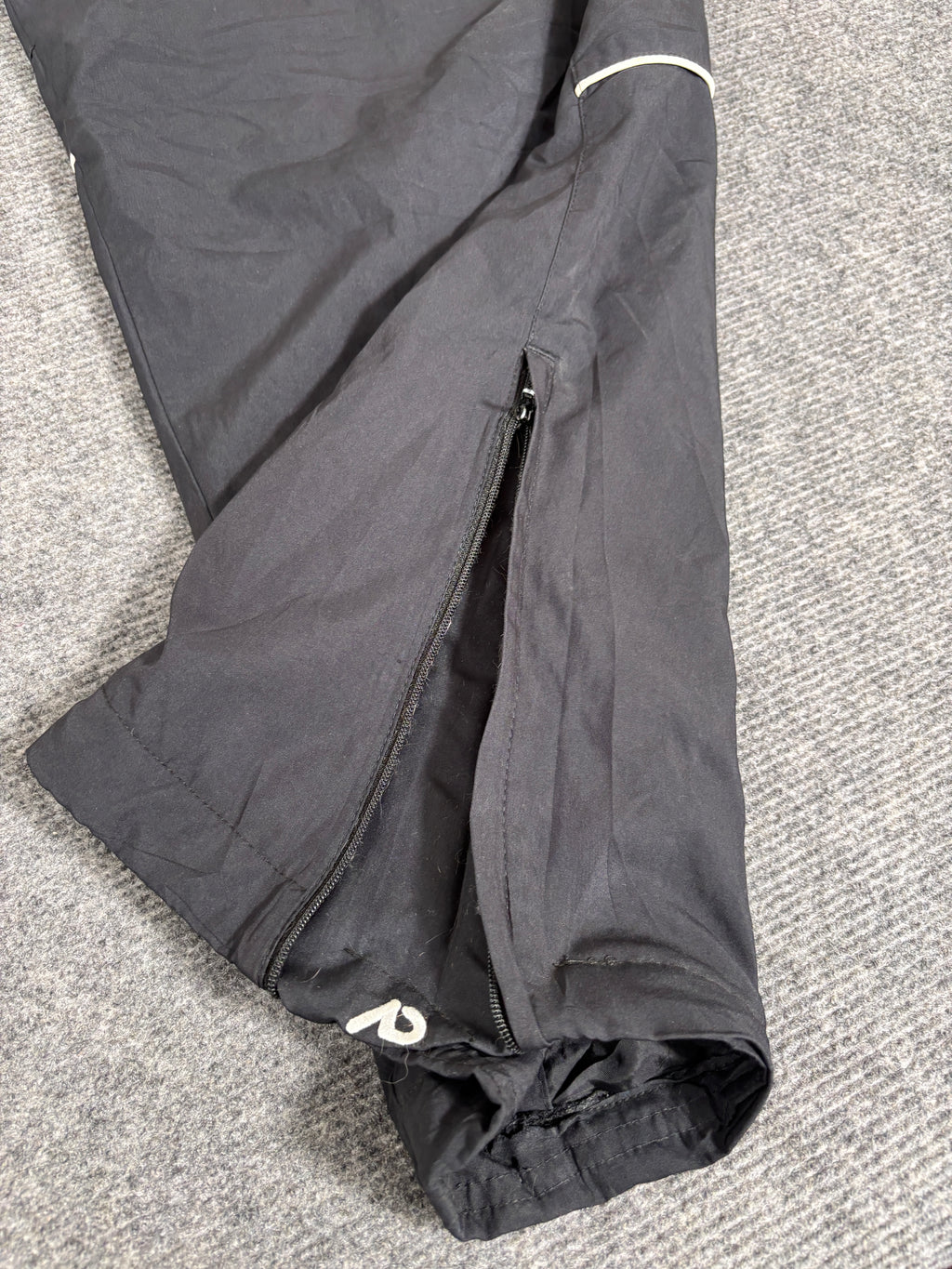 Vintage Y2K Nike Track Pants Men’s XL Black White Spell Out Bungee Tab Wide Leg