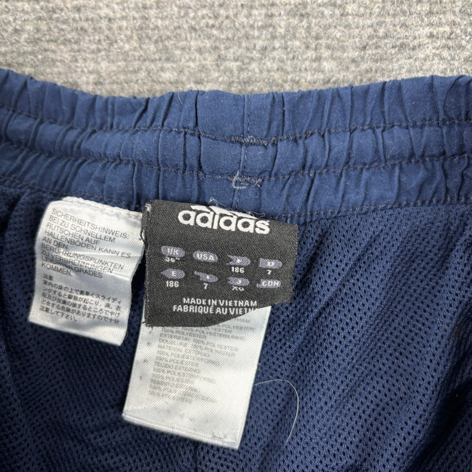 2000s Adidas Chelsea Football Track Pants Men's Large Navy 3 Stripe