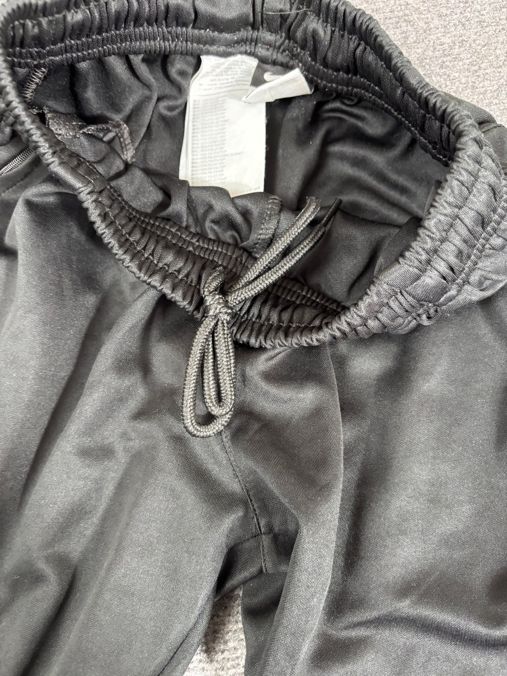 Nike Track Pants Men’s S Black Poly Pink Atletico Madrid Tapered Leg Ankle Zip