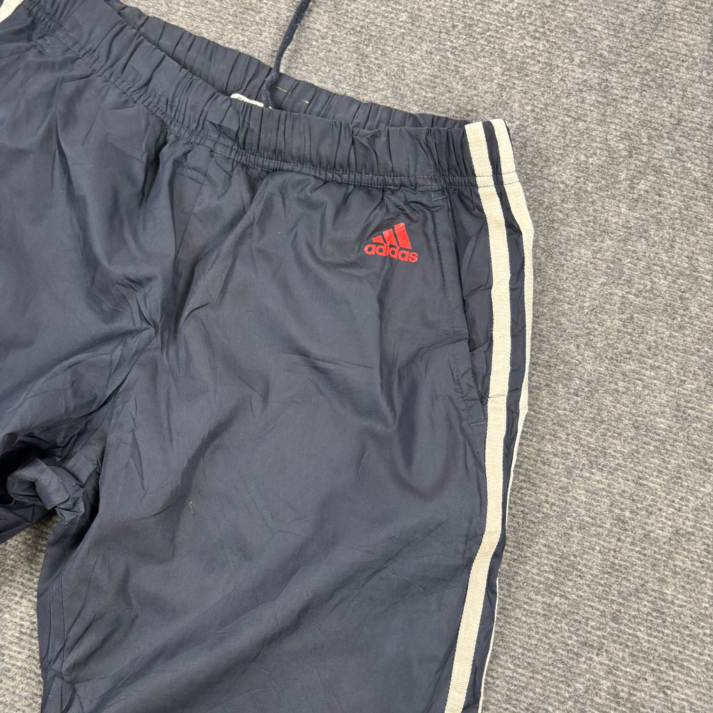 Vintage Adidas 3 Stripe Track Pants Women's Small Navy Red Logo