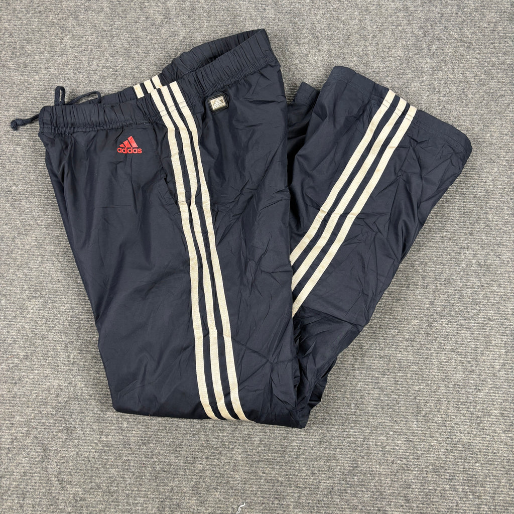 Vintage Adidas 3 Stripe Track Pants Women's Small Navy Red Logo