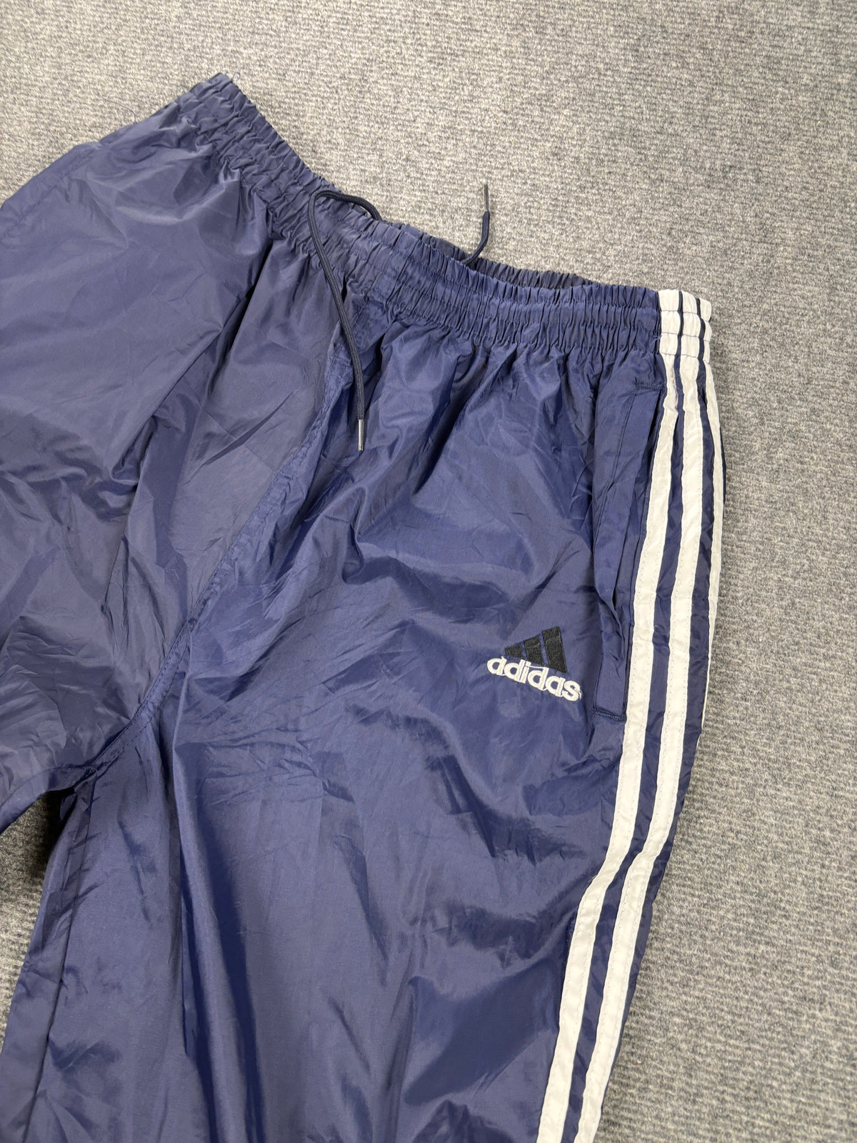Y2K Adidas 3 Stripe Track Pants Men's Small Super Light Windbreakers