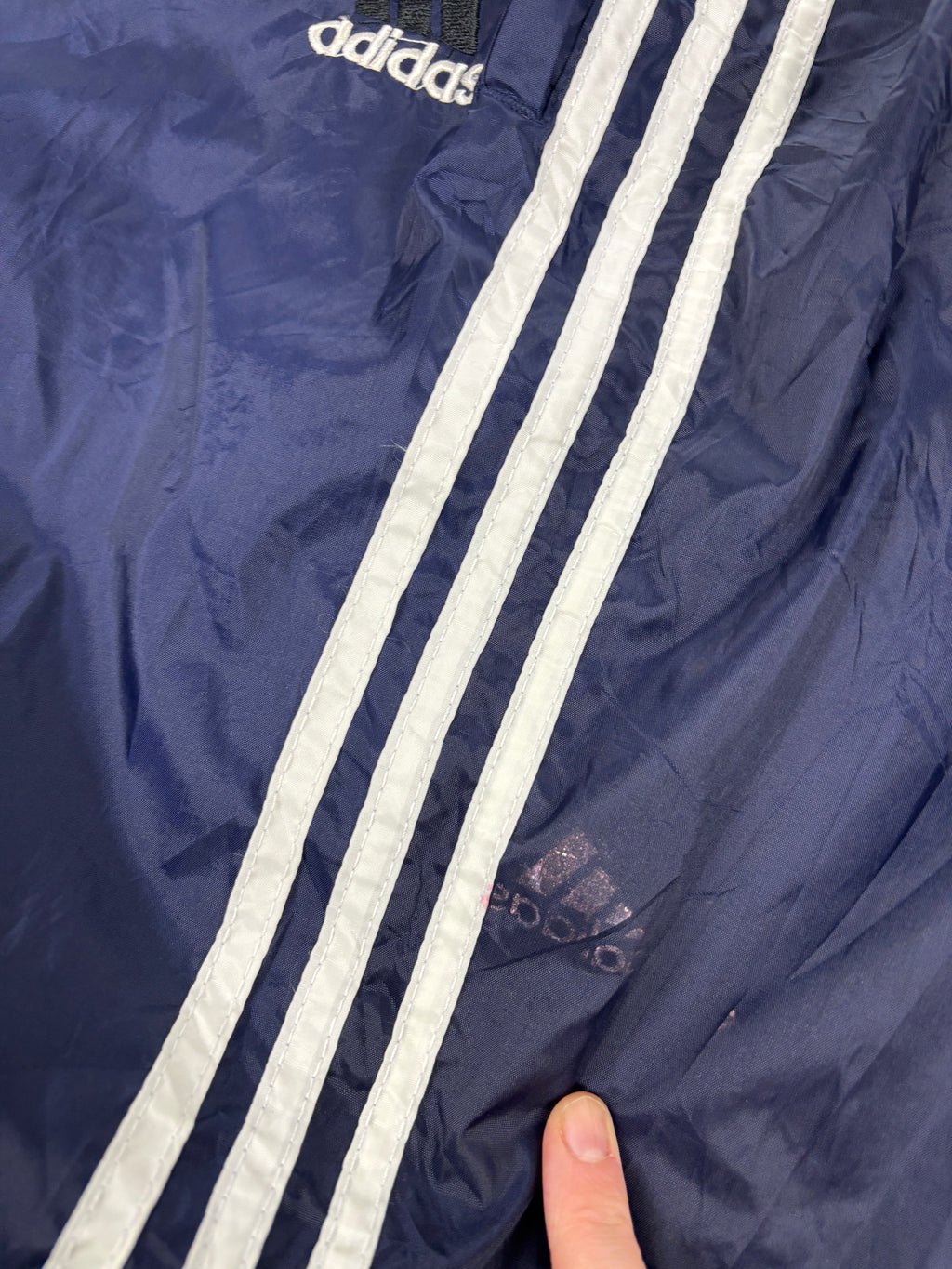 Y2K Adidas 3 Stripe Track Pants Men's Small Super Light Windbreakers