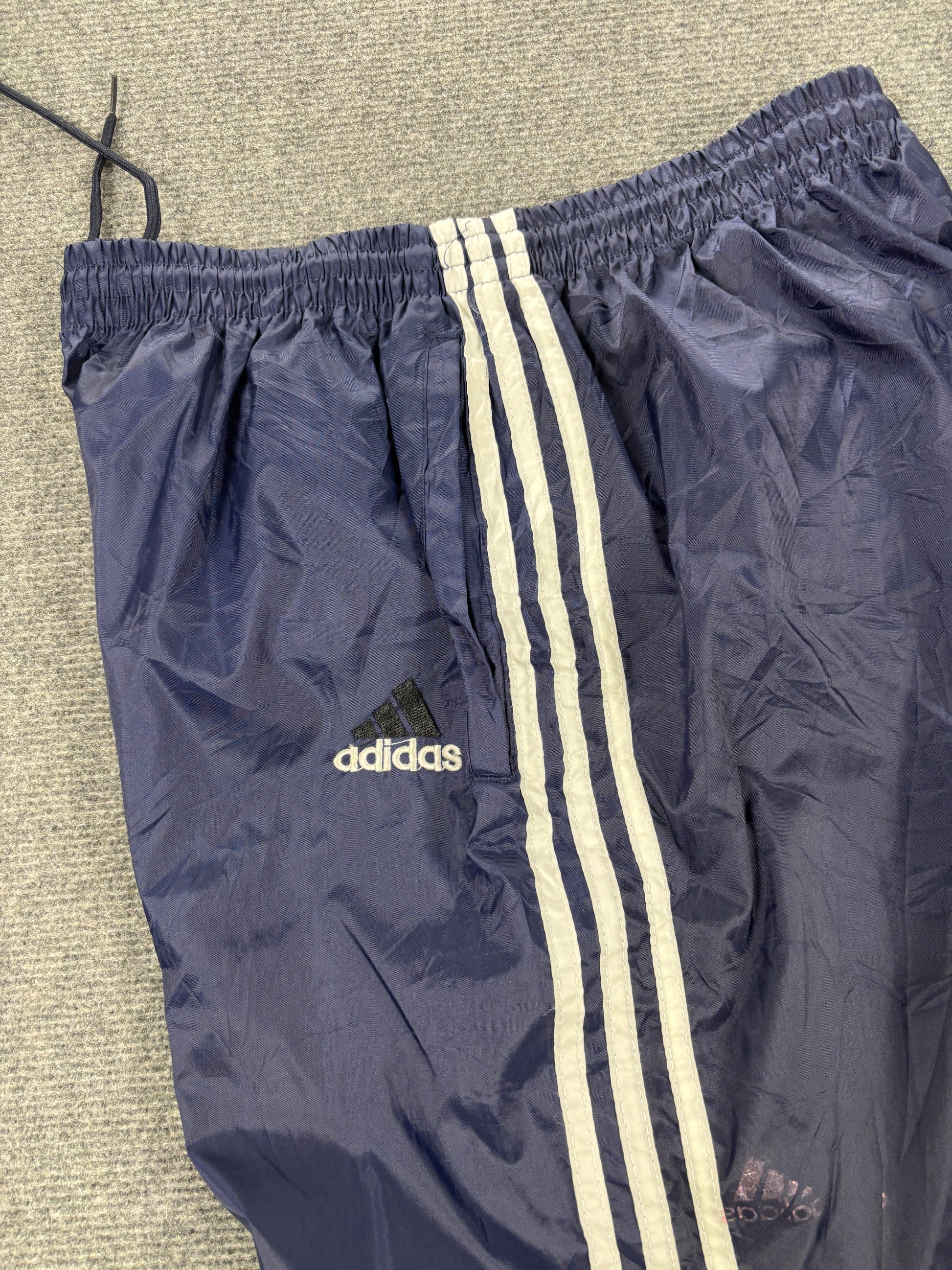 Y2K Adidas 3 Stripe Track Pants Men's Small Super Light Windbreakers