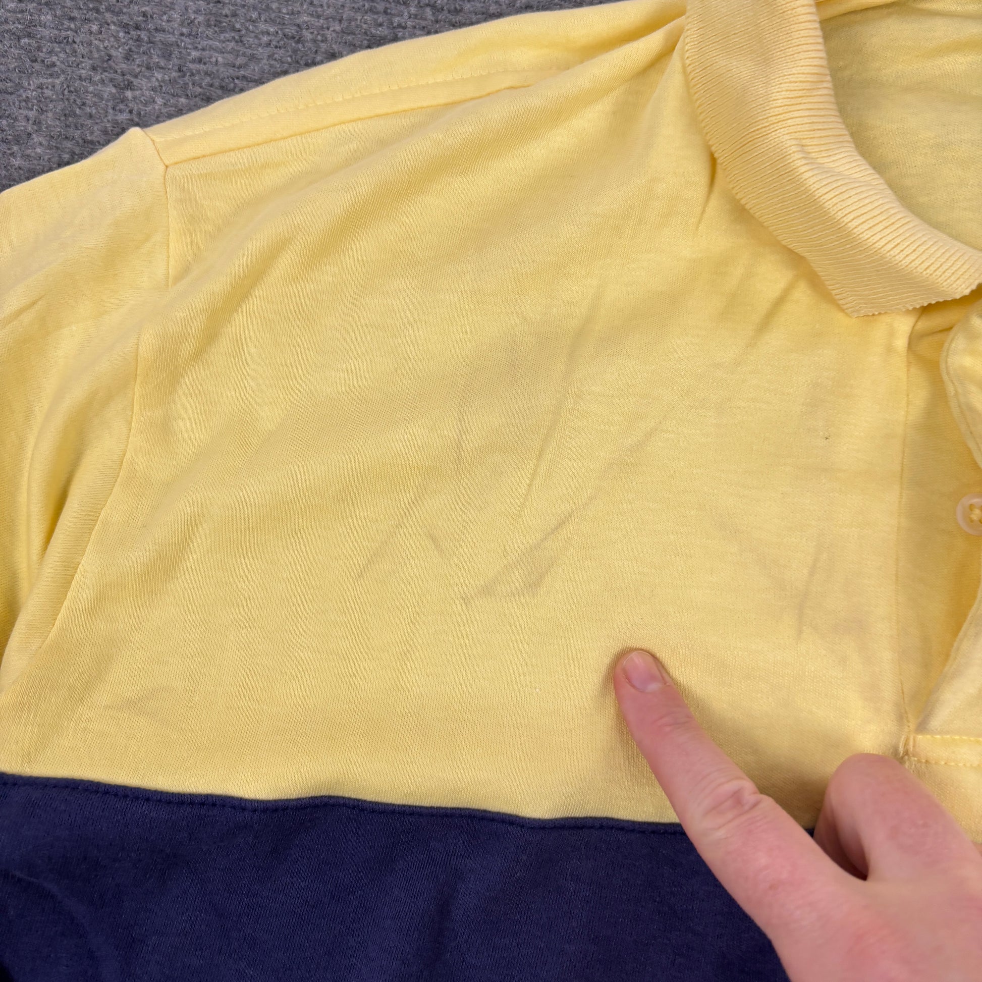 Vintage Polo Ralph Lauren Polo Shirt Men's XL Yellow Stripe Golf