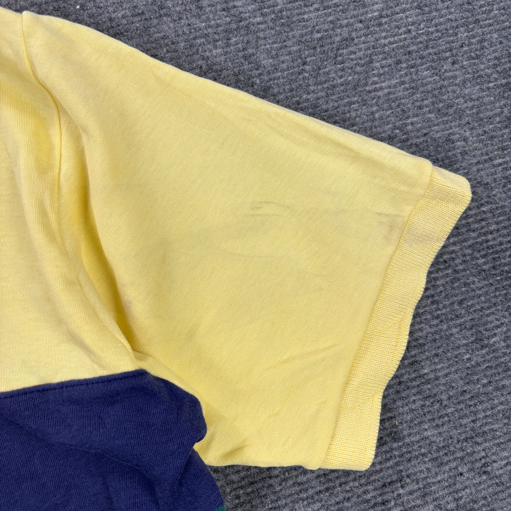 Vintage Polo Ralph Lauren Polo Shirt Men's XL Yellow Stripe Golf