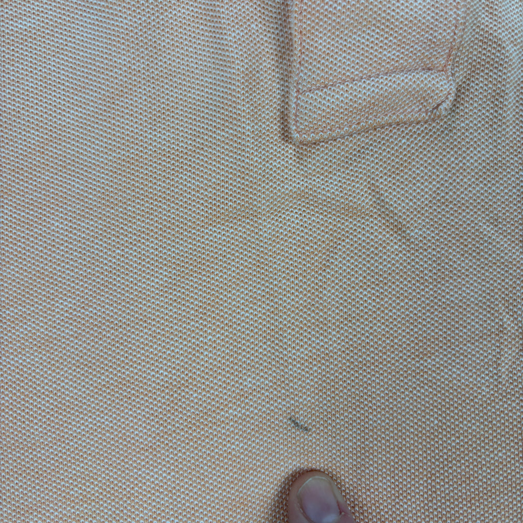 Vintage 90s Ralph Lauren Polo Men's Large Peach Orange Small Pony