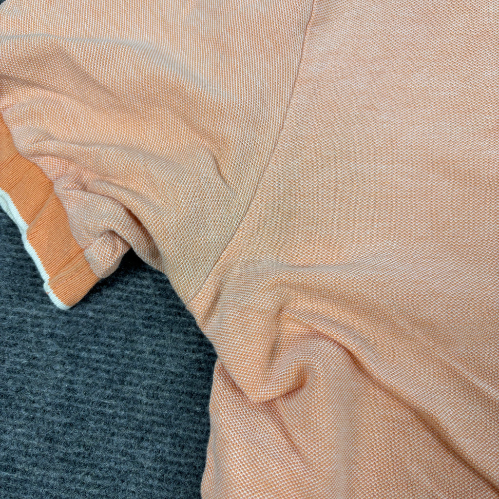 Vintage 90s Ralph Lauren Polo Men's Large Peach Orange Small Pony