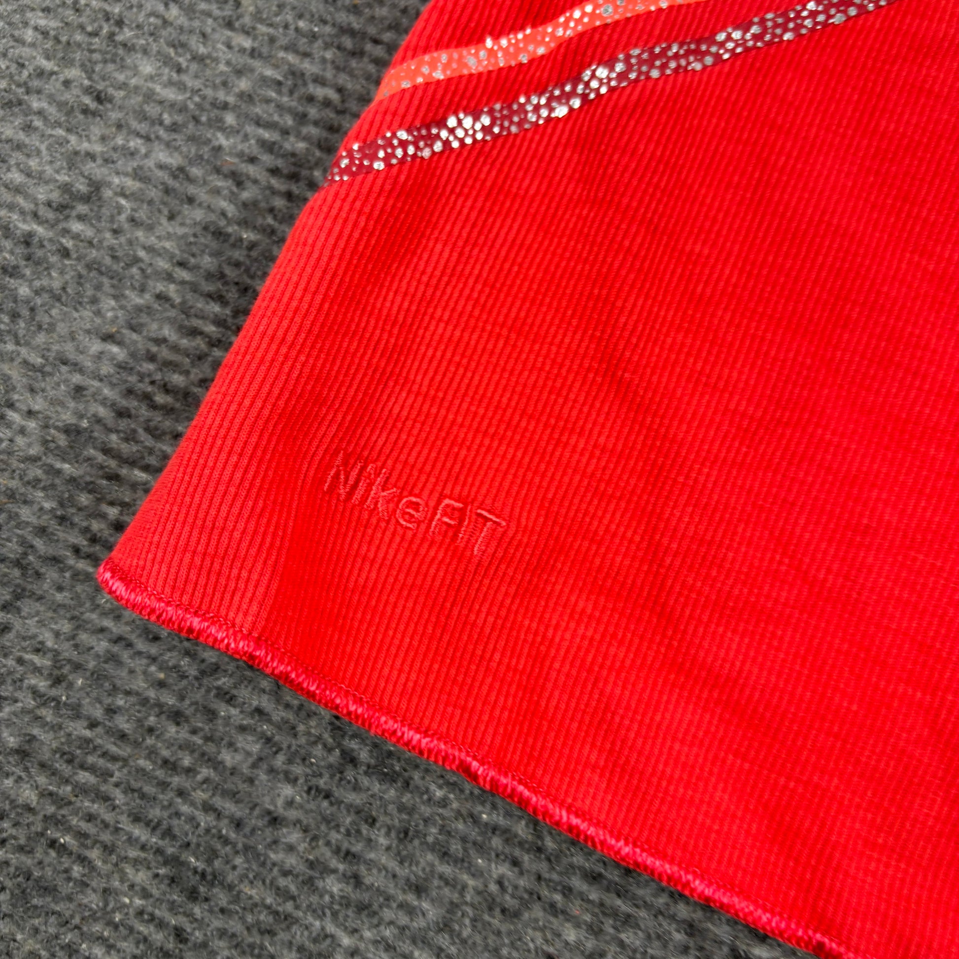 Vintage Y2K Nike Studio Racerback Tank Women's Small Red Ribbed Activewear Top