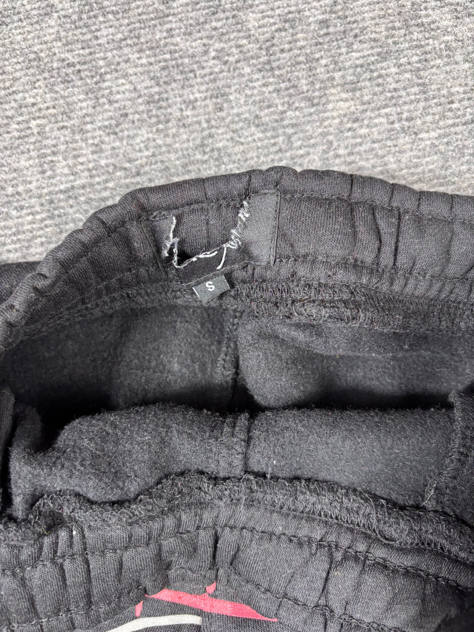 Ed Hardy Sweat Shorts Size S Black Tattoo Art Panther Rose Y2K Streetwear Style