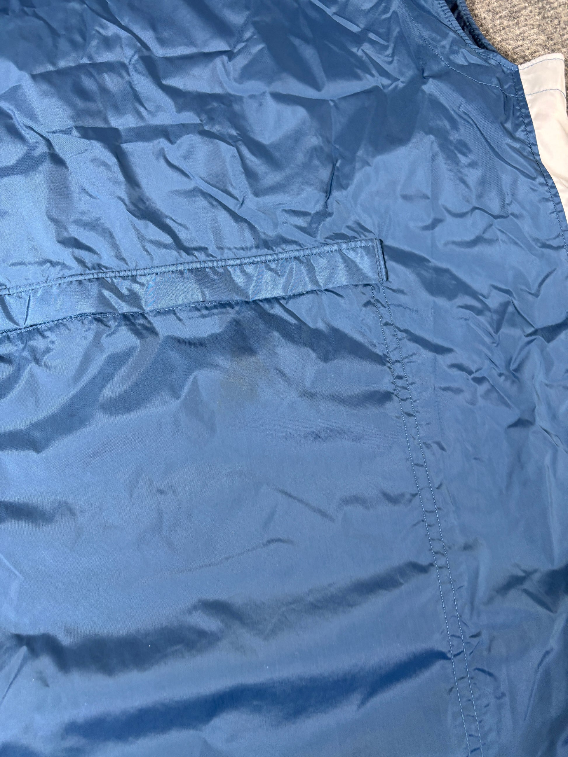 Vintage 90s Nike Jacket Size M Navy White Tech Wear Pouch Pocket Sleeveless