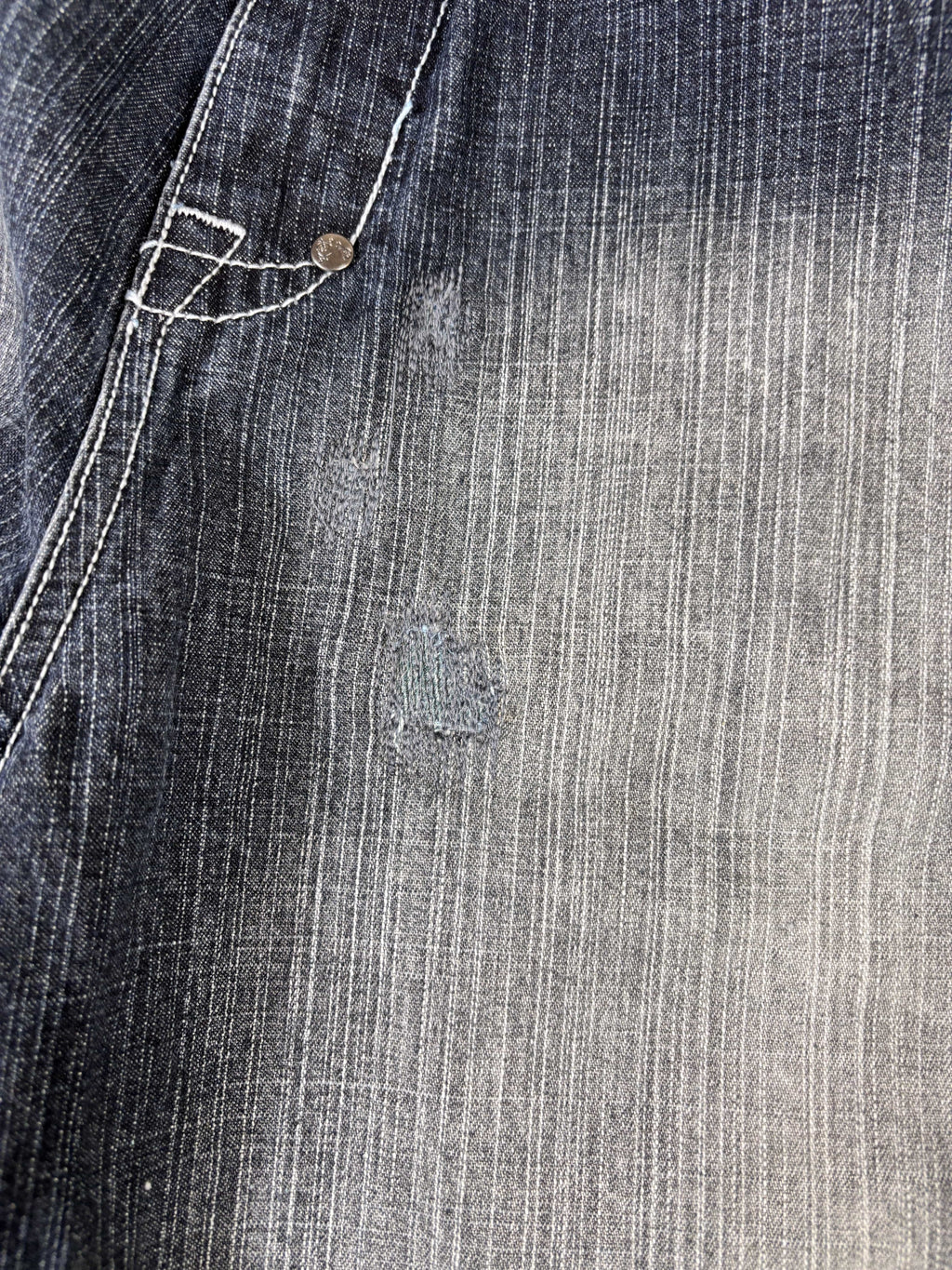 Vintage PJ Mark Denim Shorts Men’s 42 Grey/Black Baggy Wide Leg Faded Wash Jorts