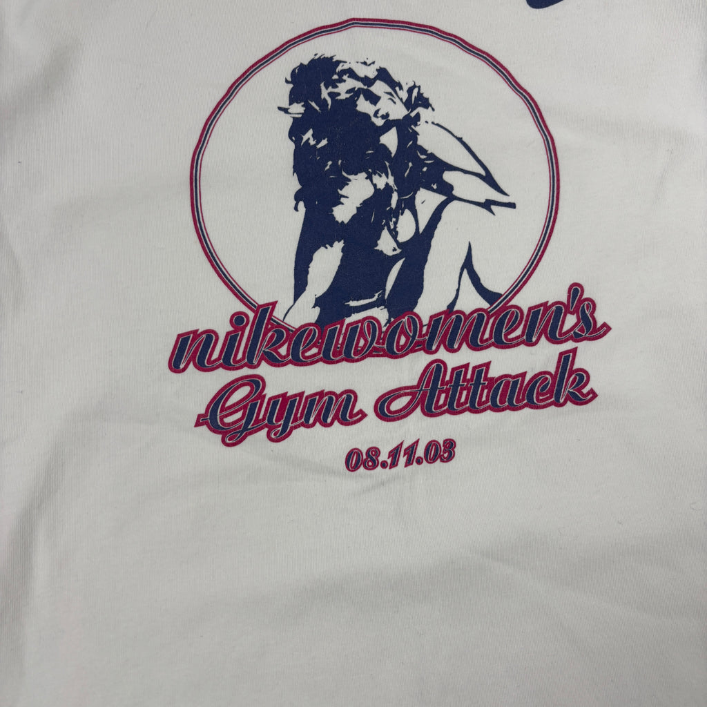 2000s Nike activewear t-shirt women's small white gym tee