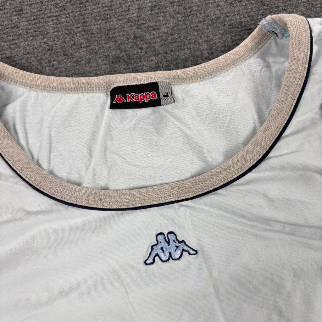 2000s Kappa Tank Top Women's Small Baby Blue Activewear Singlet
