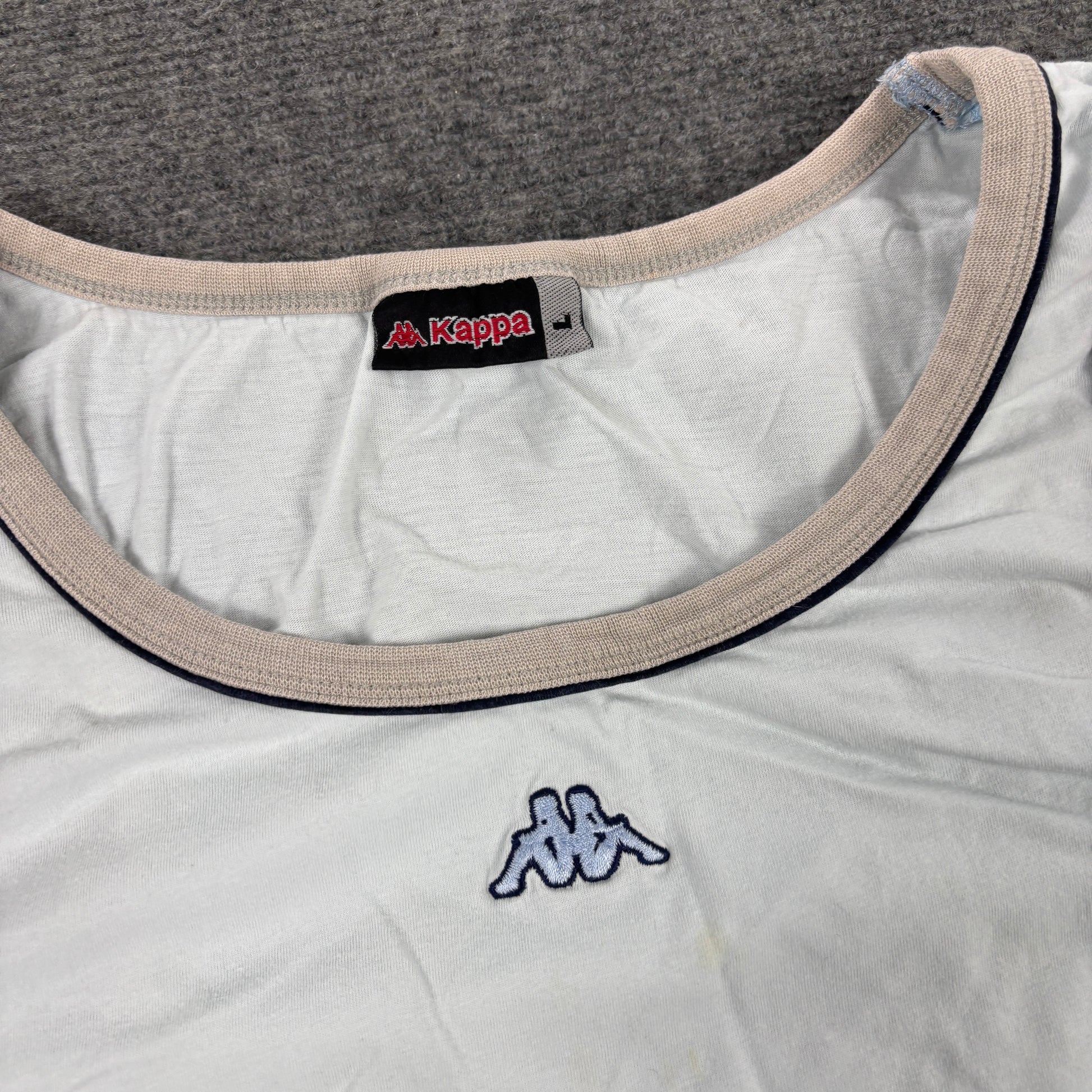 2000s Kappa Tank Top Women's Small Baby Blue Activewear Singlet