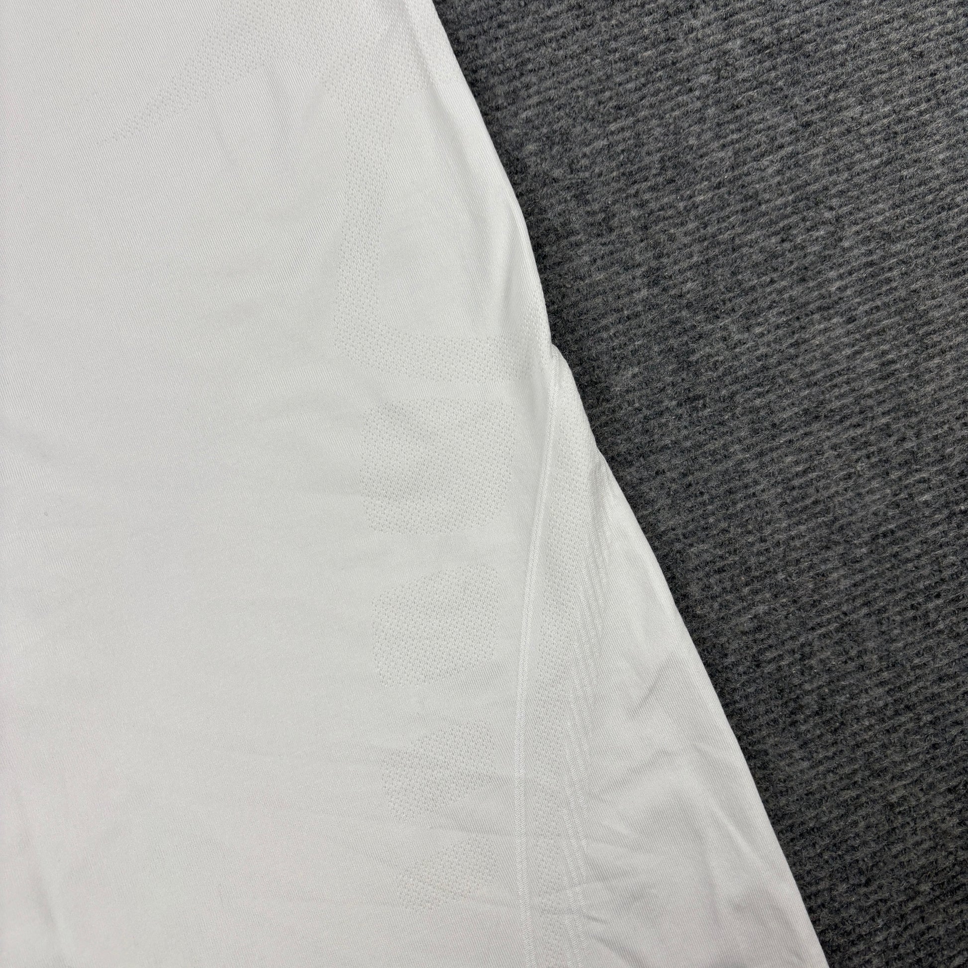 Nike Pro Activewear Tank Men's Large White Grey Tight Fit Gym Shirt