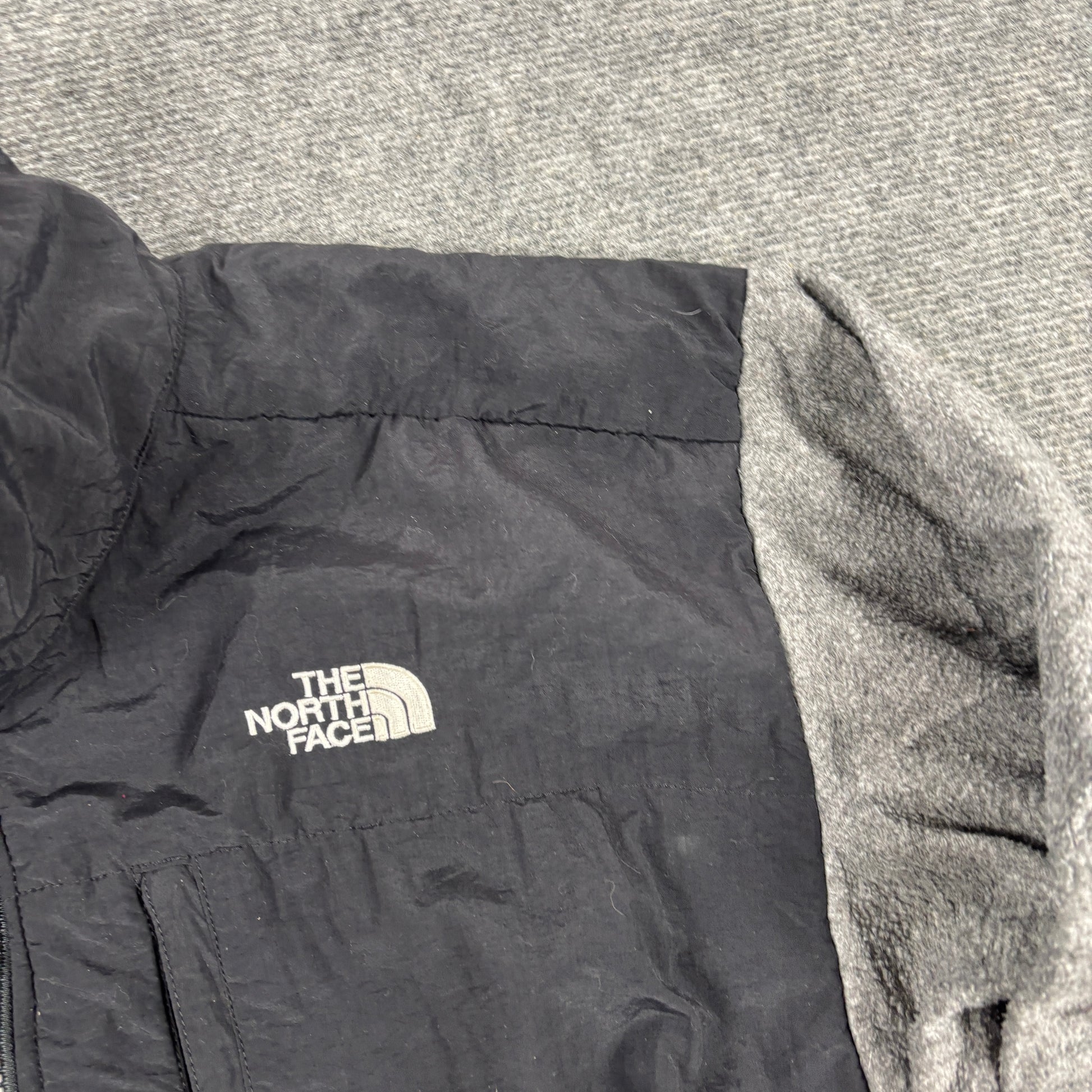 Vintage The North Face Denali Jacket Mens L Black Grey Fleece
