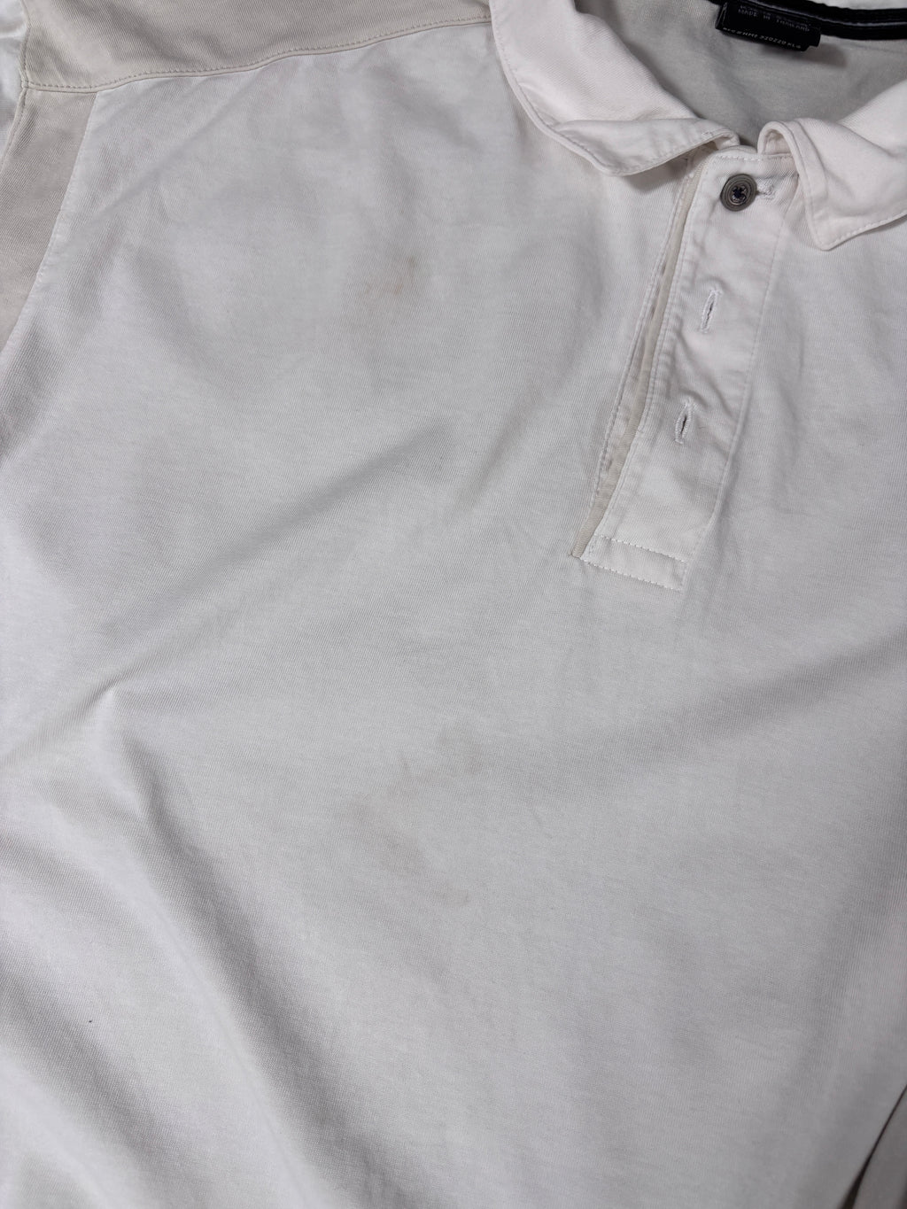 Vintage 90s Nike Court Polo Shirt Men’s XL White/Cream Alpha Project Chest Badge