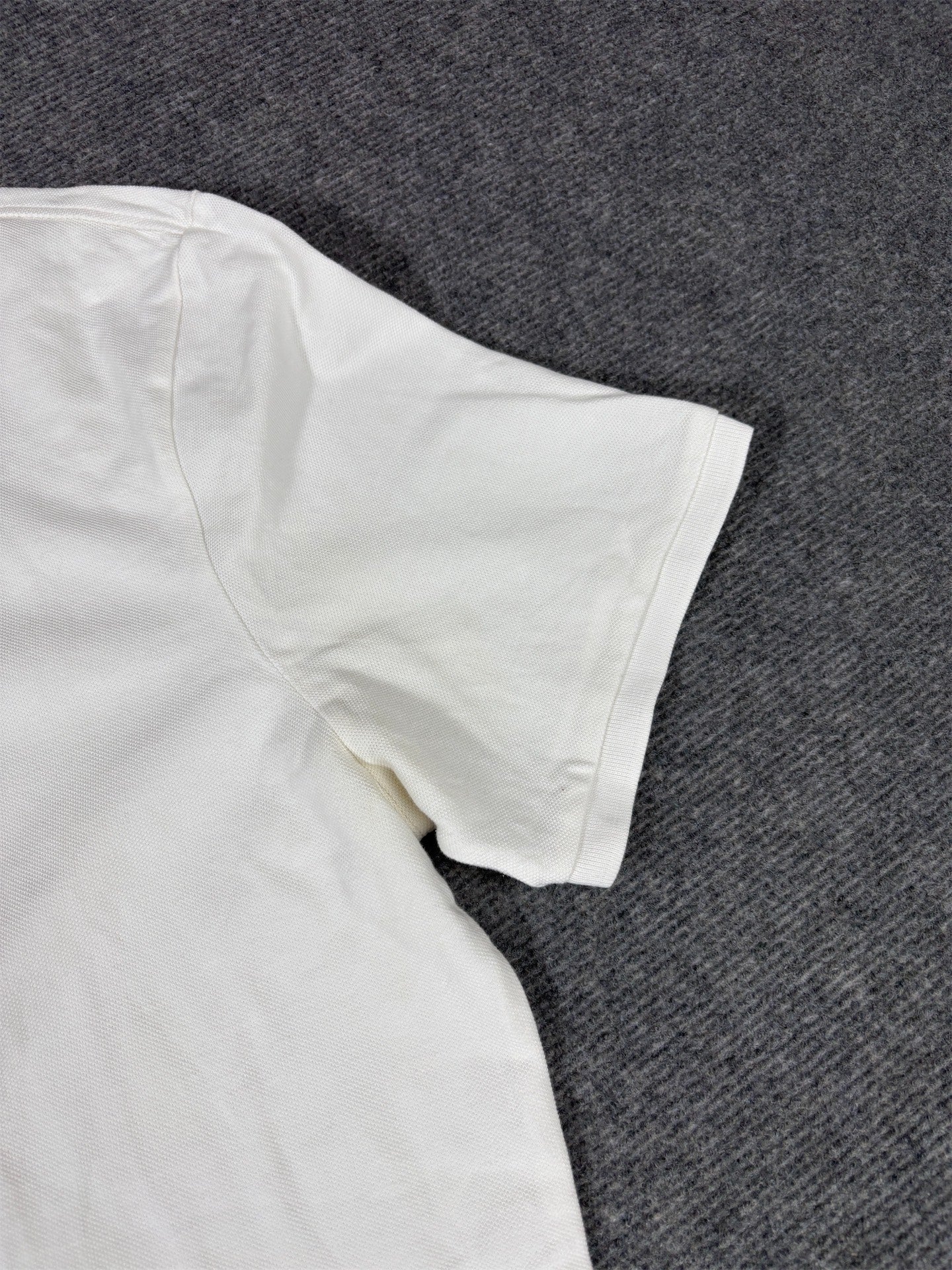 Nike Polo Shirt Men’s XL White Cotton Gold Swoosh Classic