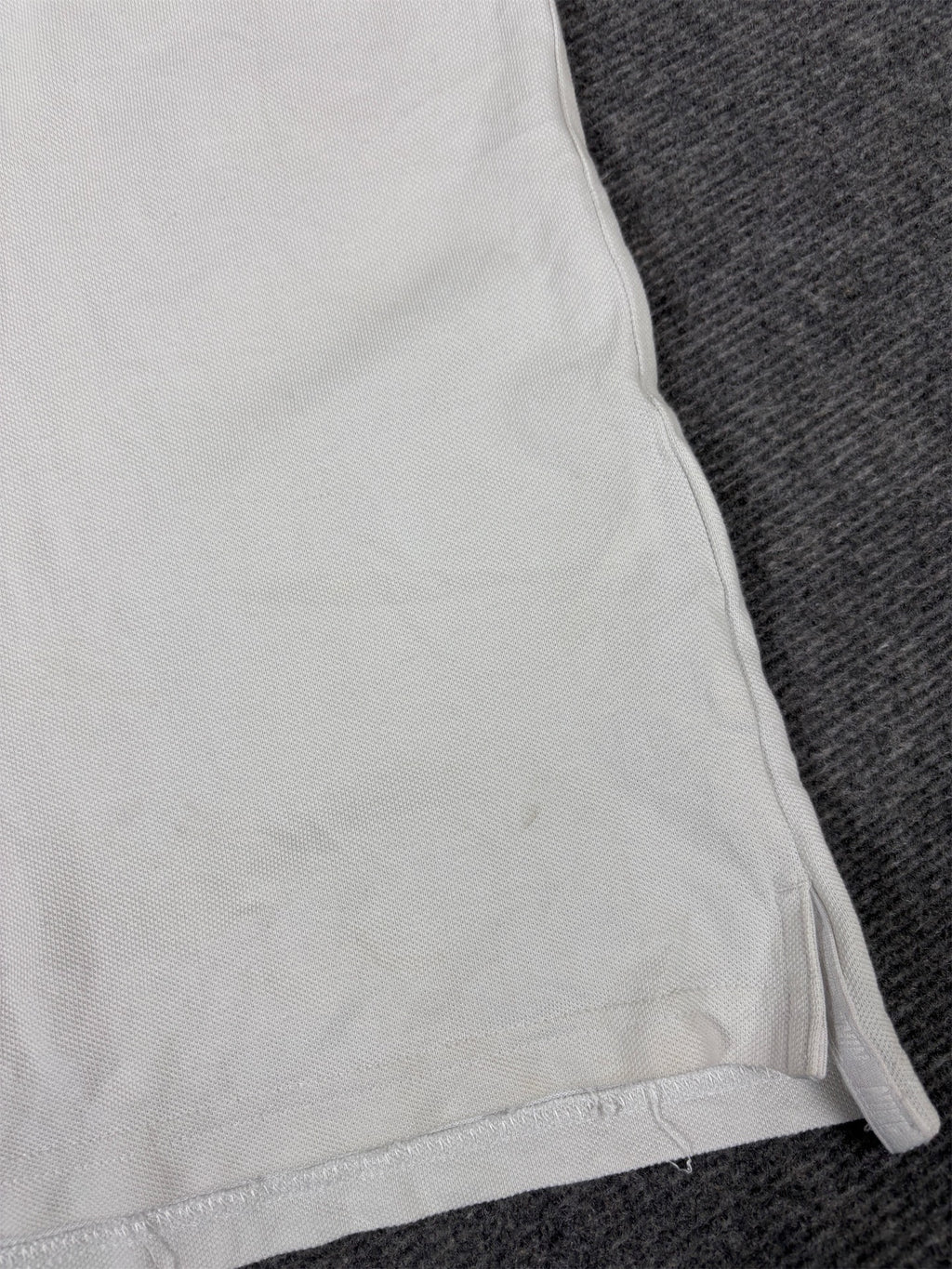 Nike Polo Shirt Women’s L White/Off-White Cotton Chest Logo Classic