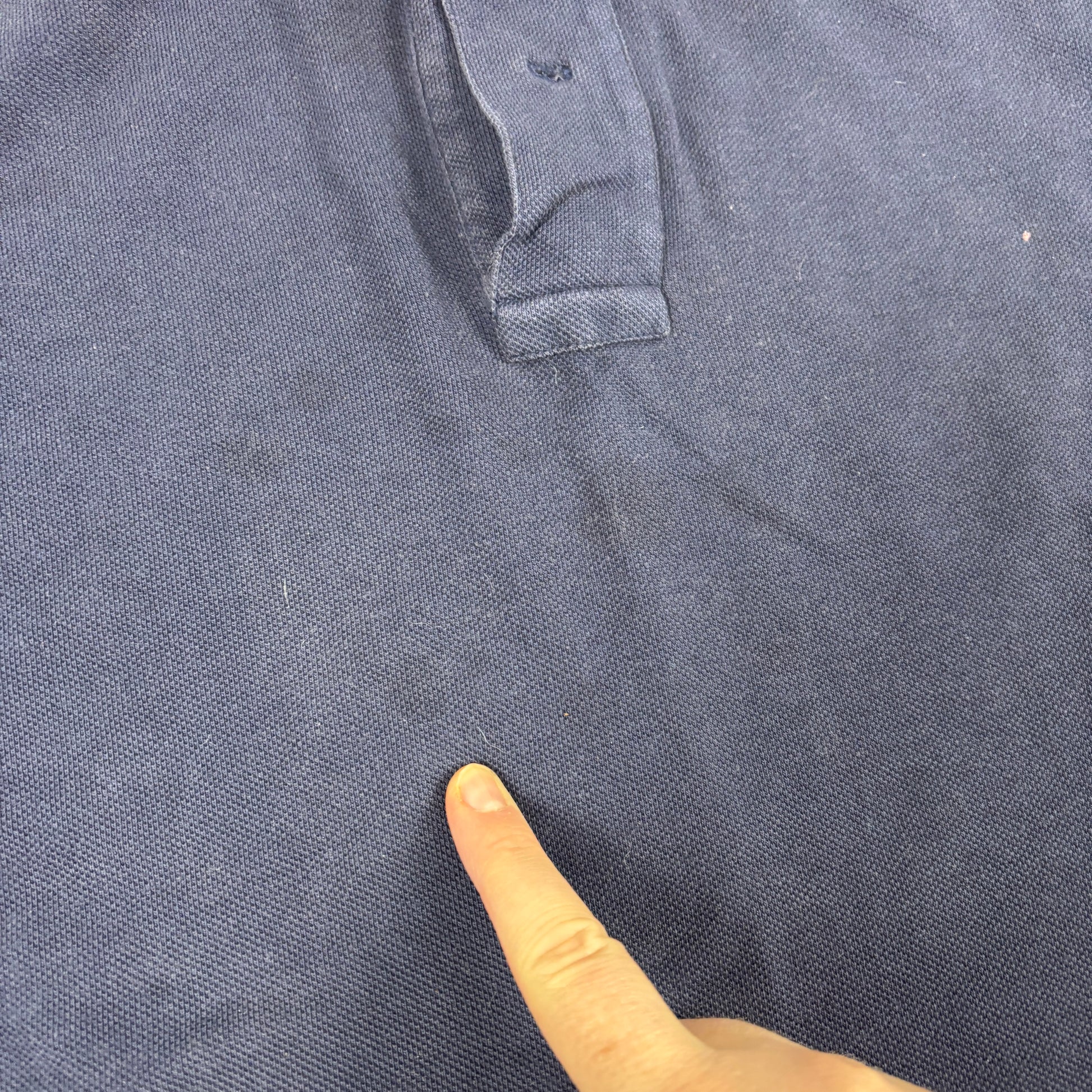 Vintage Polo Ralph Lauren Polo Shirt Men's Medium Navy Blue Red Rare Type