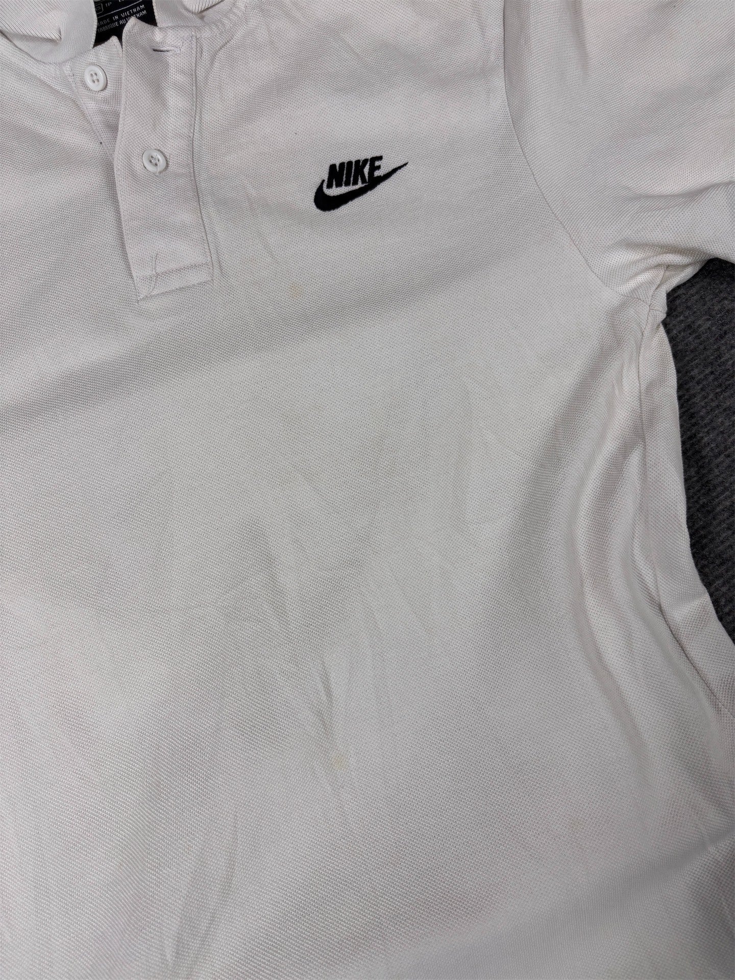 Nike Polo Shirt Women’s XS White Cotton Chest Logo Classic