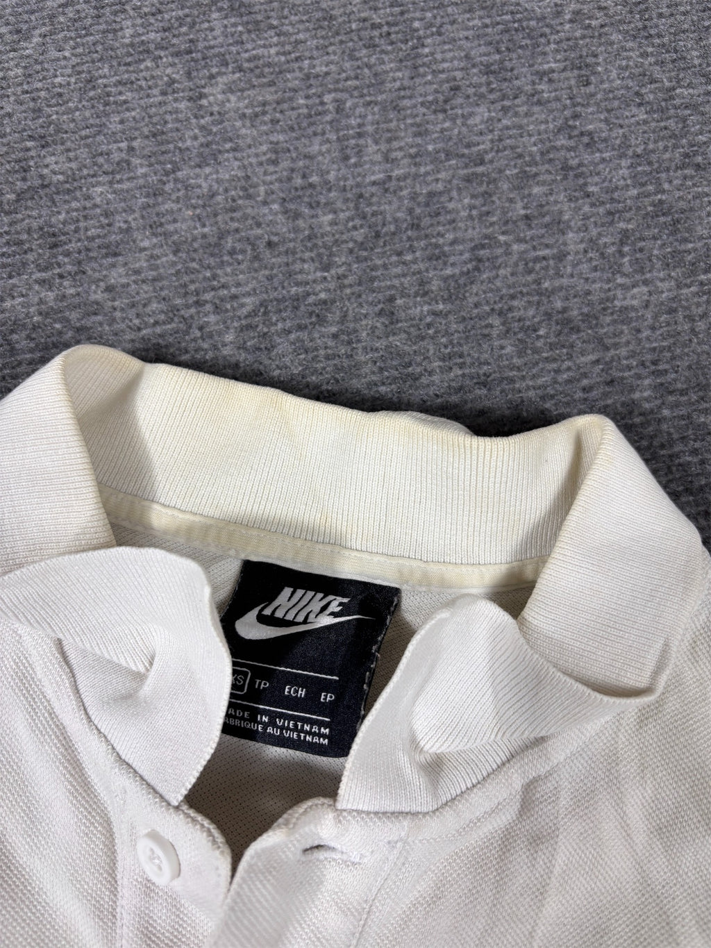 Nike Polo Shirt Women’s XS White Cotton Chest Logo Classic