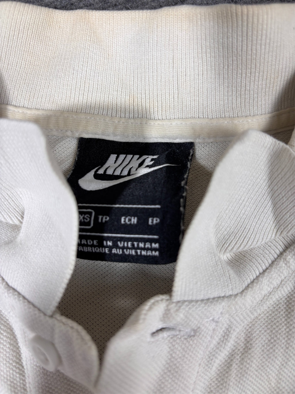 Nike Polo Shirt Women’s XS White Cotton Chest Logo Classic