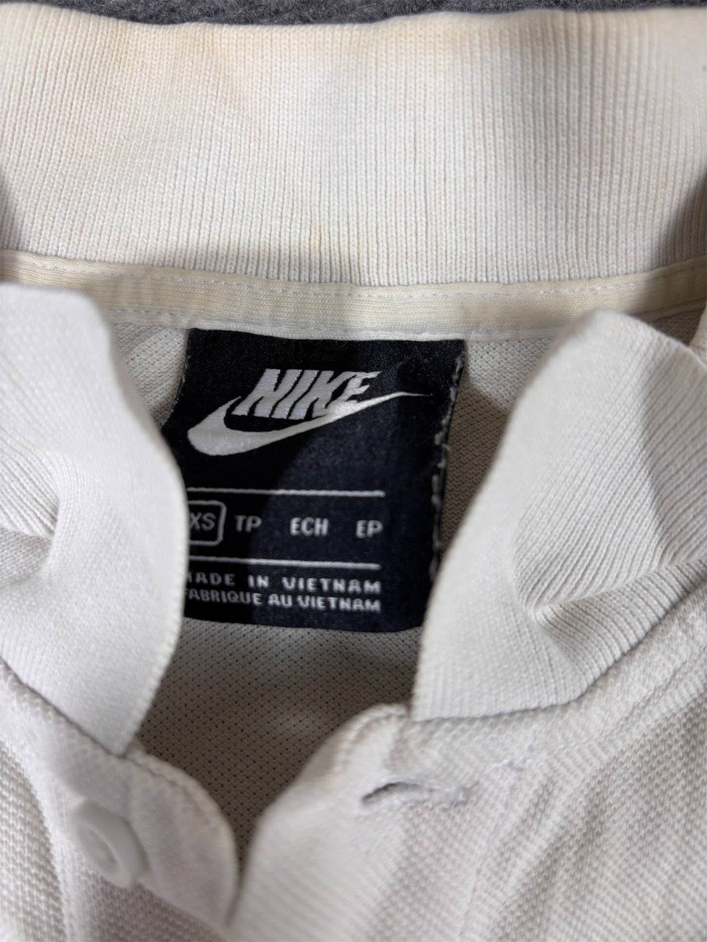 Nike Polo Shirt Women’s XS White Cotton Chest Logo Classic