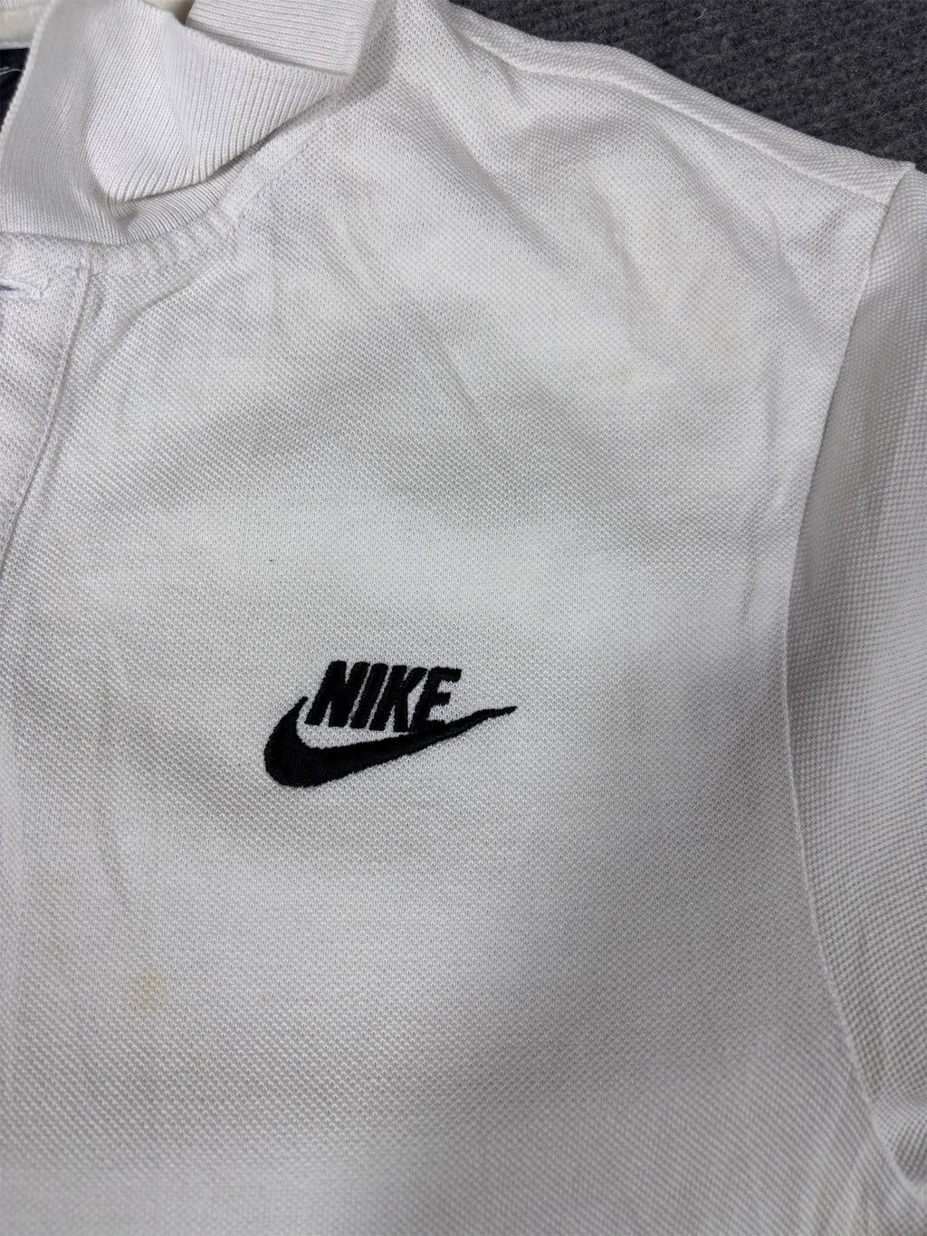 Nike Polo Shirt Women’s XS White Cotton Chest Logo Classic