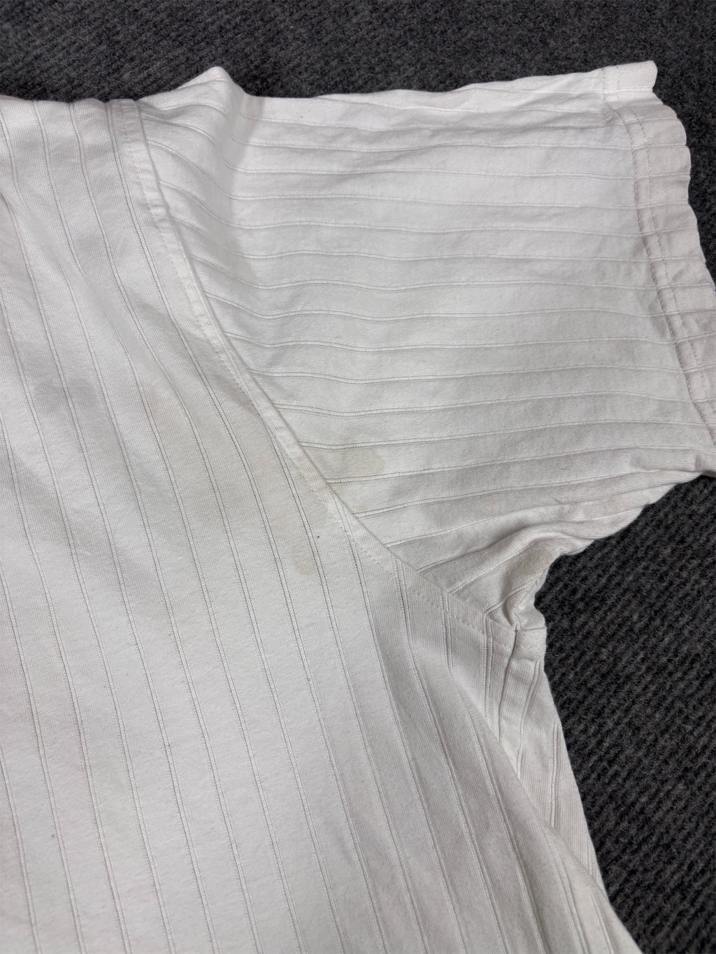 Vintage Y2K Nike Court Polo Shirt Men’s L White Down Stripe Silver Chest Logo