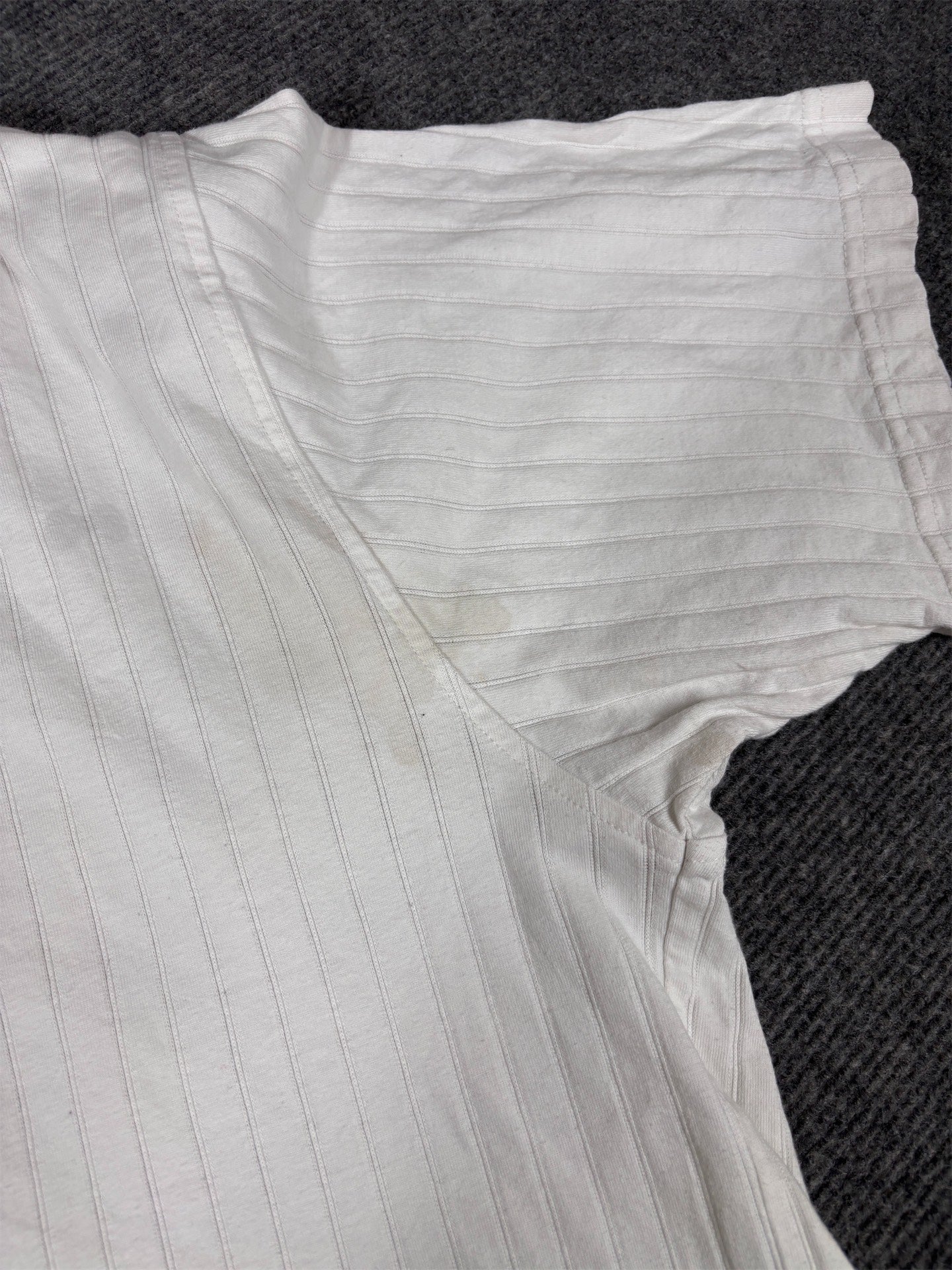 Vintage Y2K Nike Court Polo Shirt Men’s L White Down Stripe Silver Chest Logo