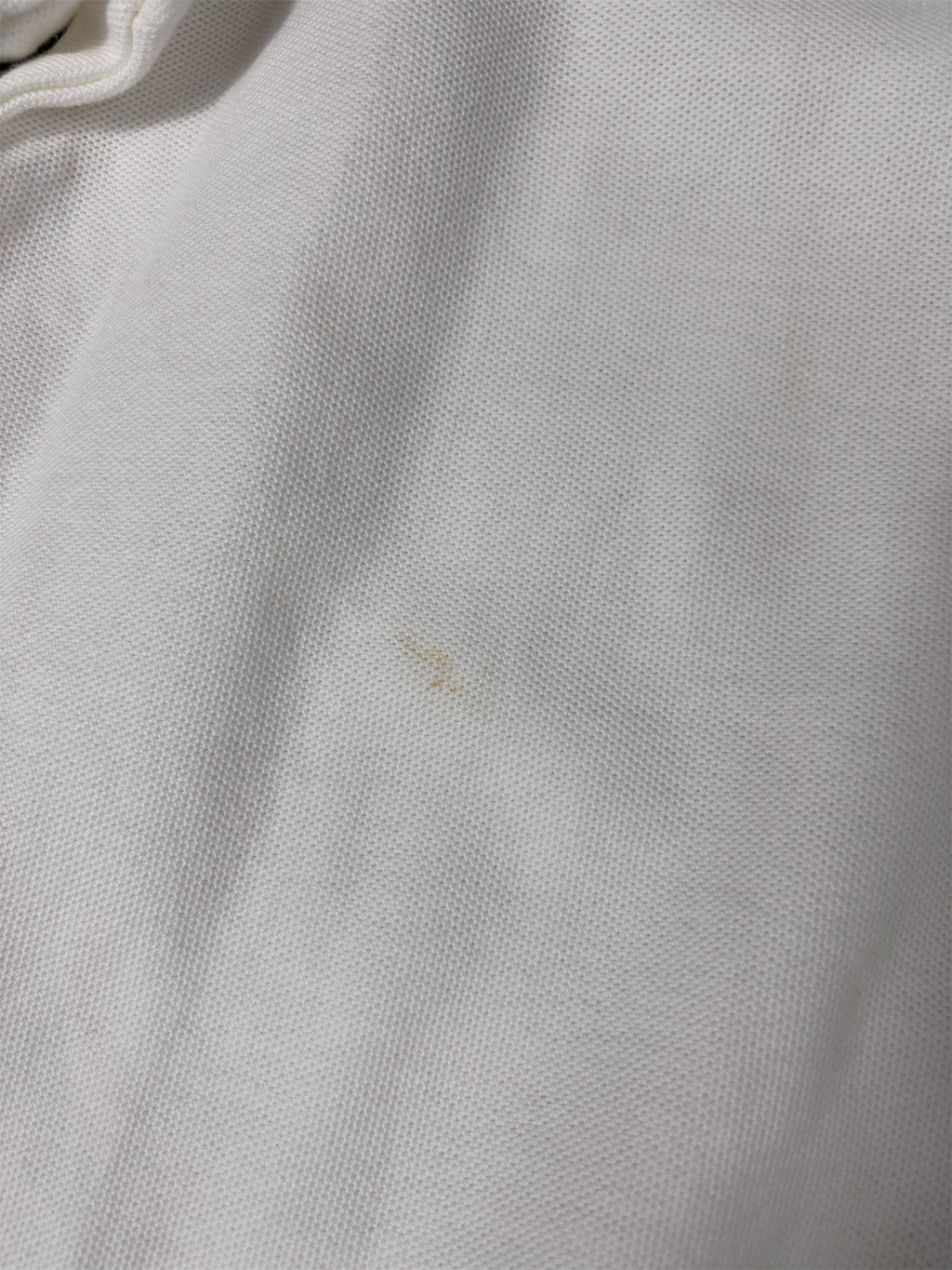 Nike Polo Shirt Men’s L White Black Chest Swoosh FSPN Football Police