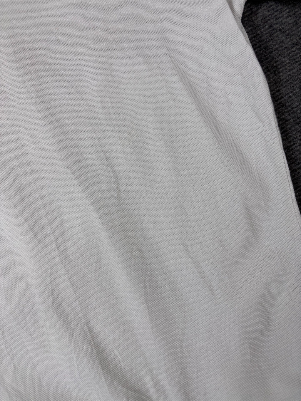 Nike Polo Shirt Men’s M White Black Chest Logo Cotton Collard