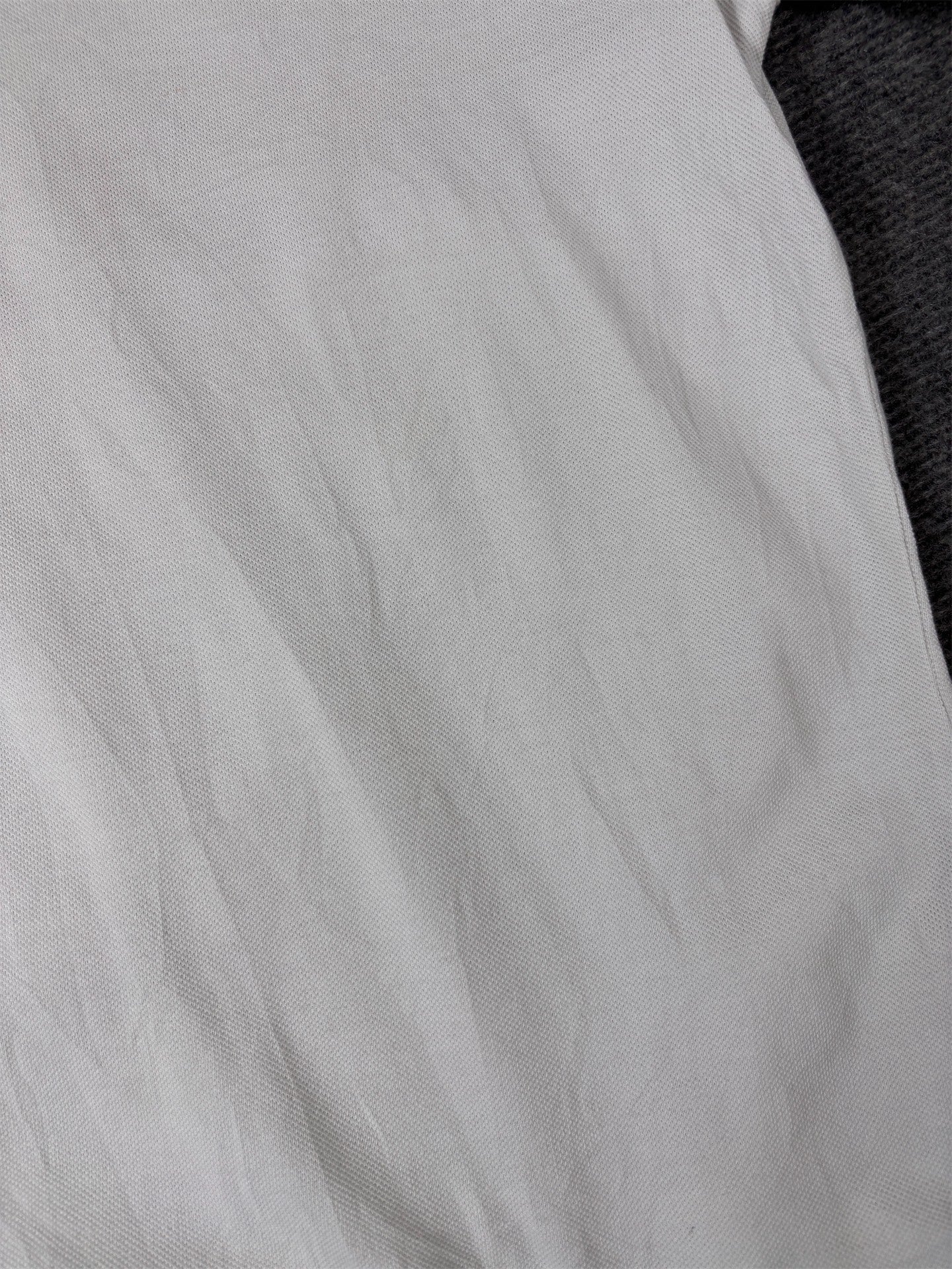 Nike Polo Shirt Men’s M White Black Chest Logo Cotton Collard