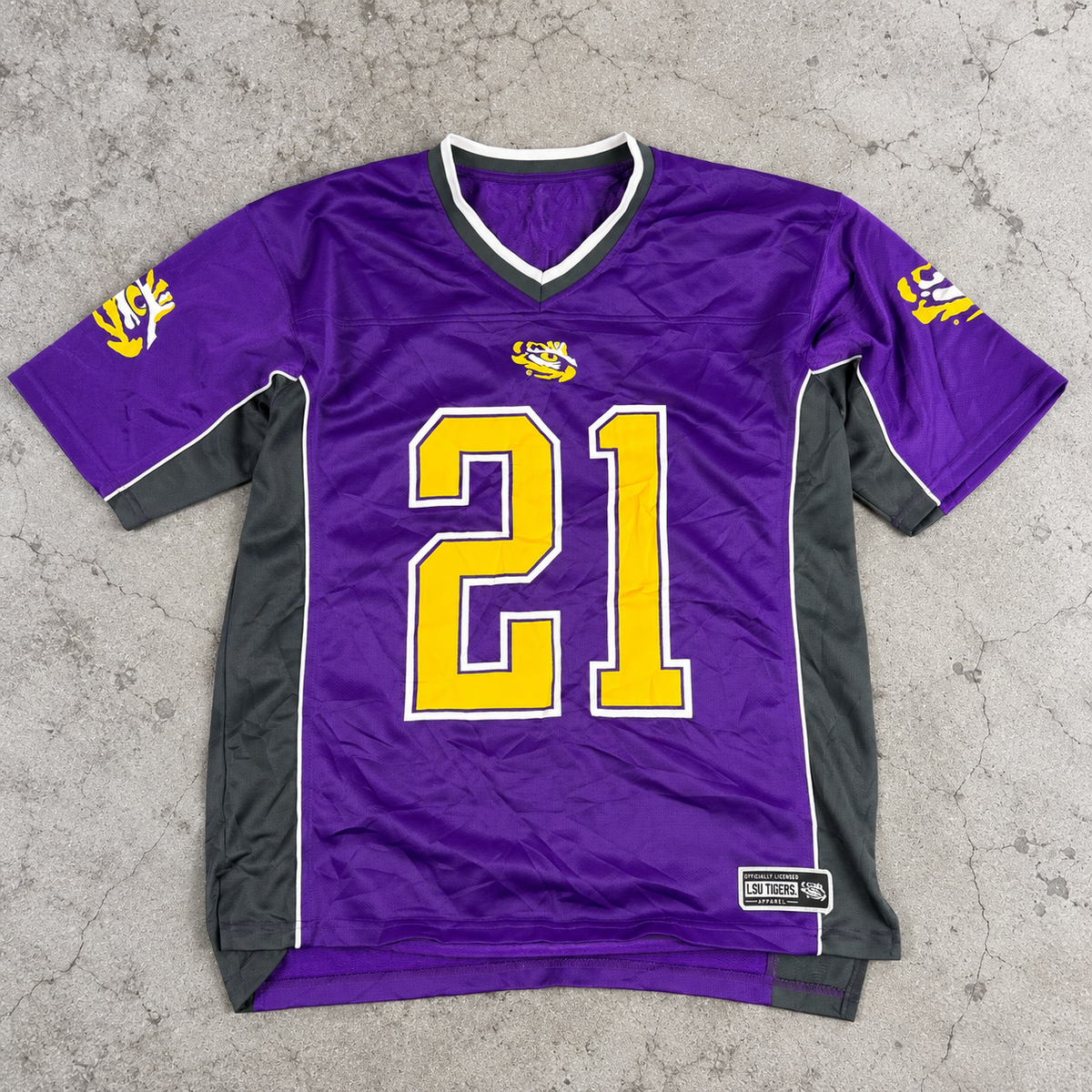LSU Tigers Football Jersey Men's Medium Purple Yellow Sportwear
