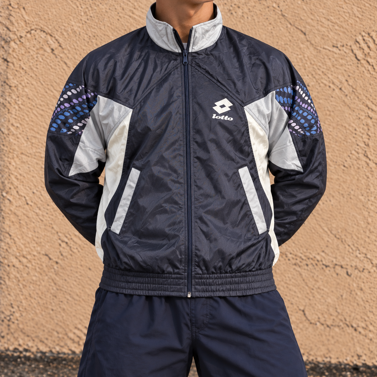 Vintage 90s Lotto Boris Becker Tennis Jacket Men's Medium Retro Sportswear