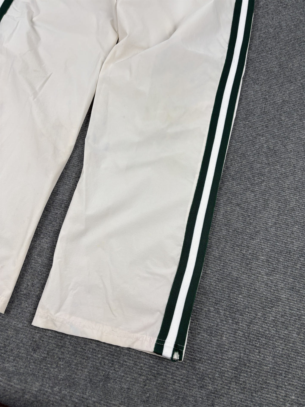 Y2K Nike Track Pants Men's L White Green Boston Celtics Warm Up Joggers