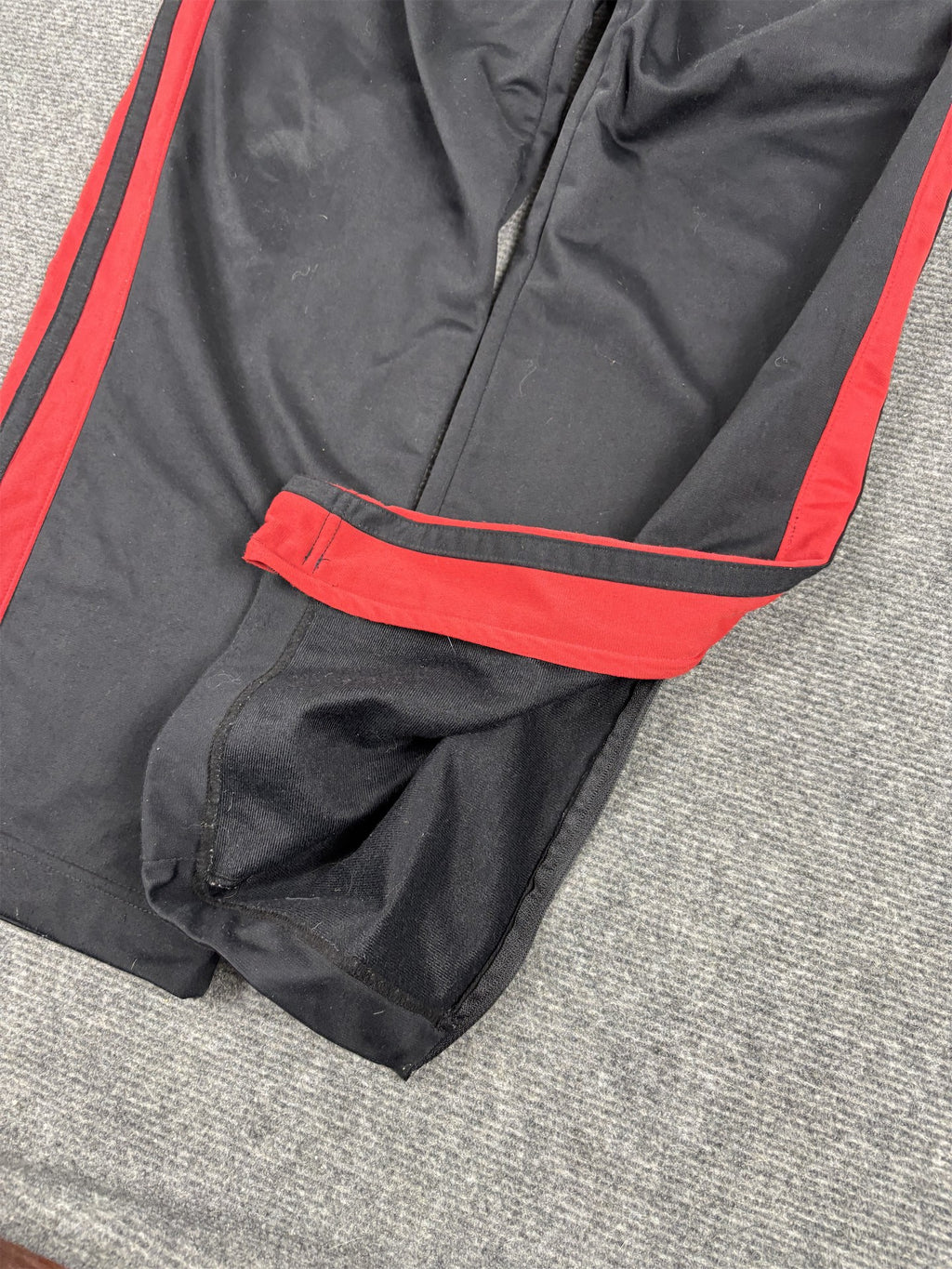 Vintage Y2K Nike Track Pants Men's M Black Red Piping Swoosh Joggers